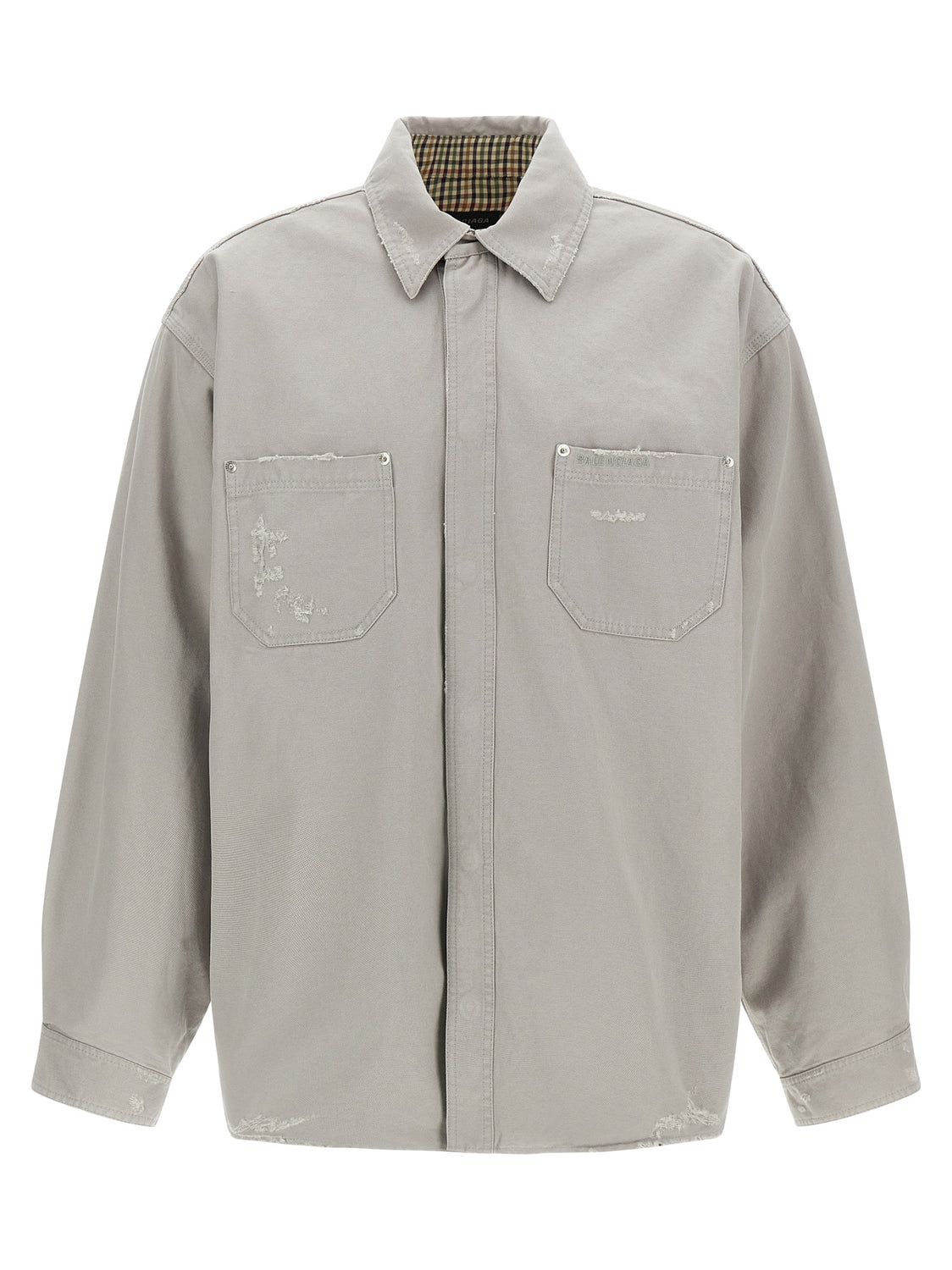 Gray Cotton Blouse