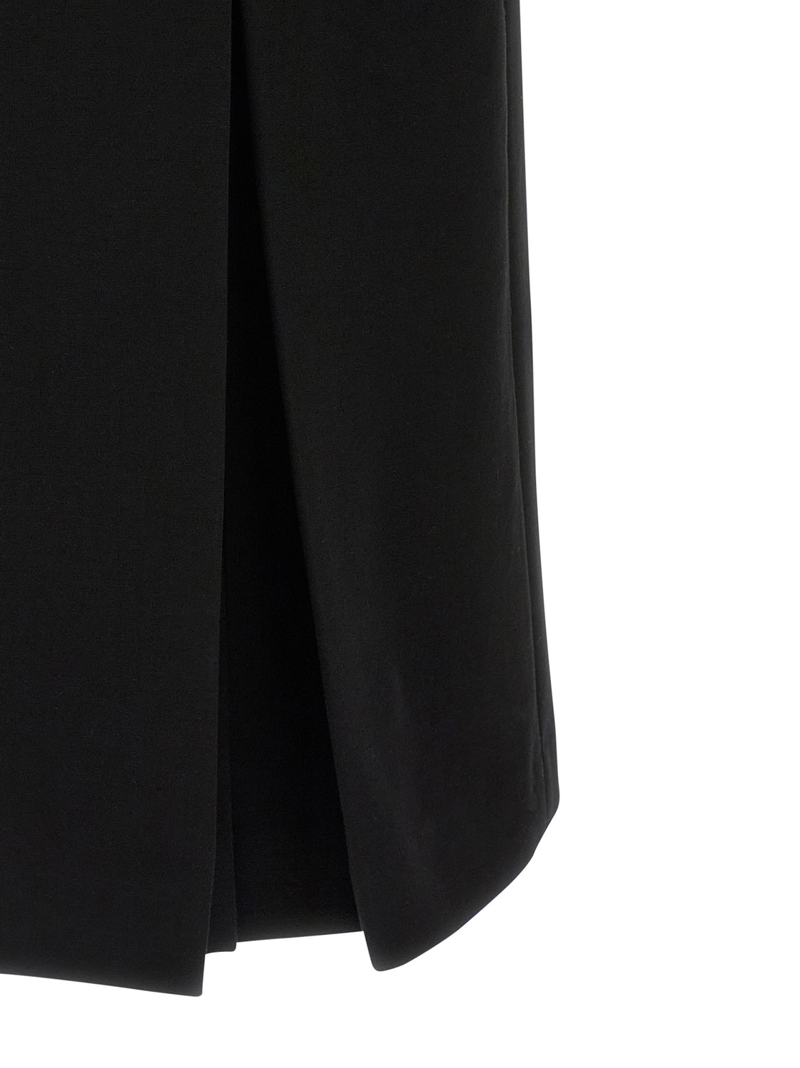 Black Viscose Midi Dress