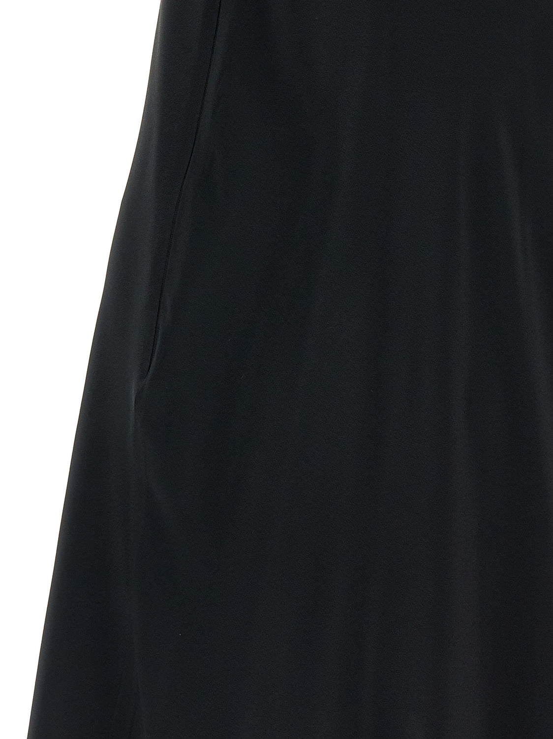 Black Acetate Short Dress