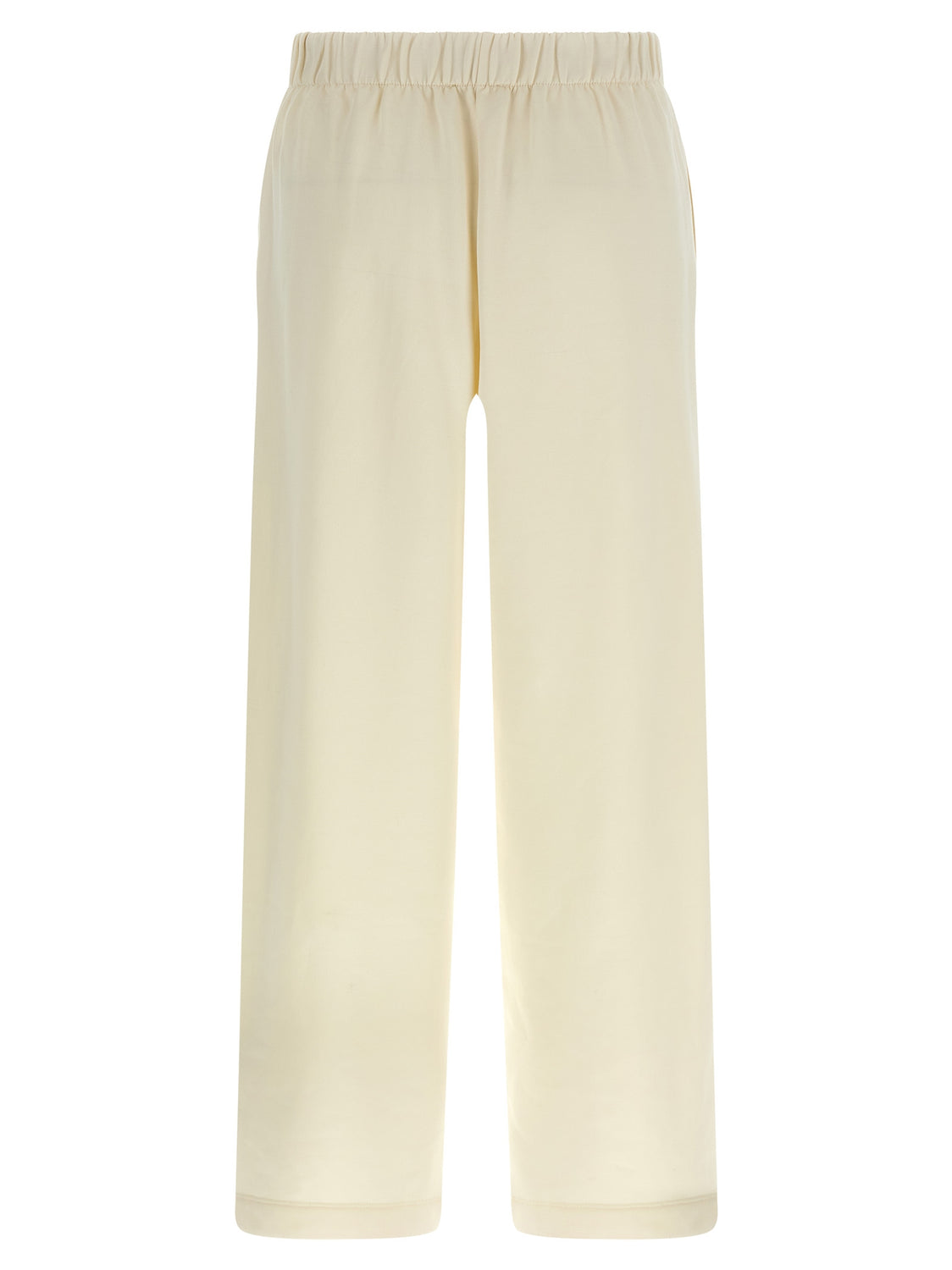 White Silk Casual Pants