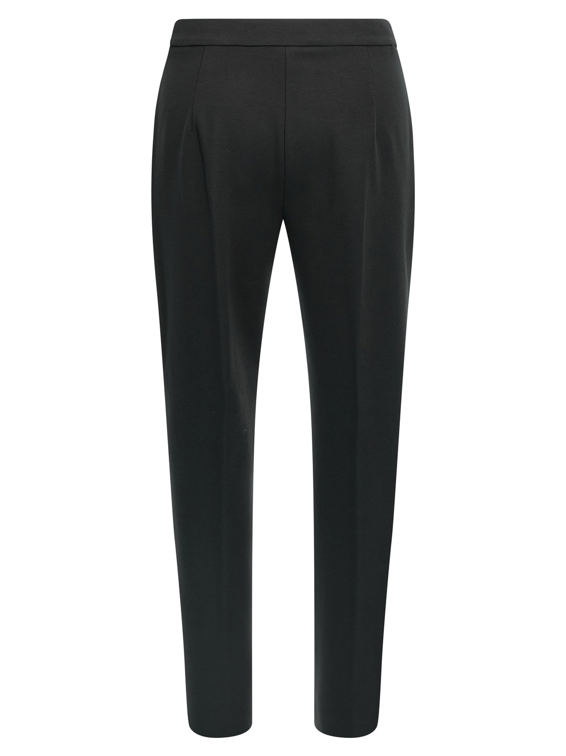 Black Viscose Casual Pants