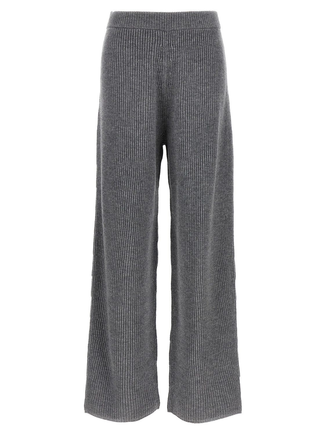 Gray Wool Casual Pants