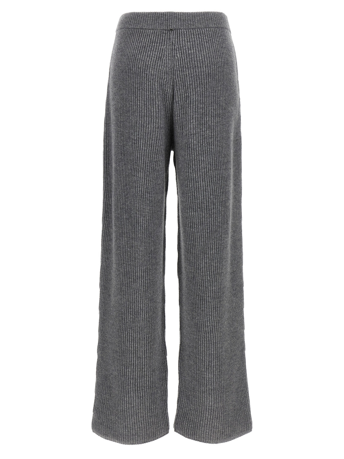 Gray Wool Casual Pants