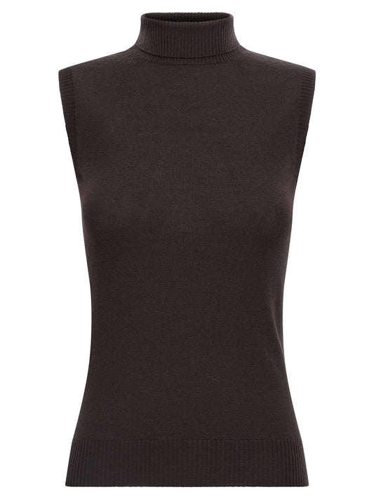 Brown Virgin Wool Cardigan