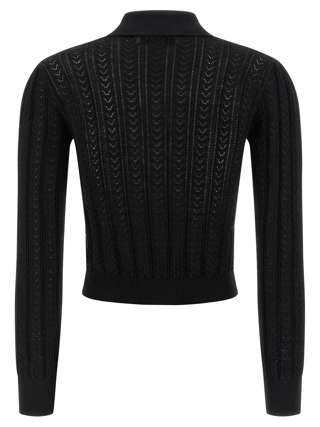 Black Cotton Cardigan