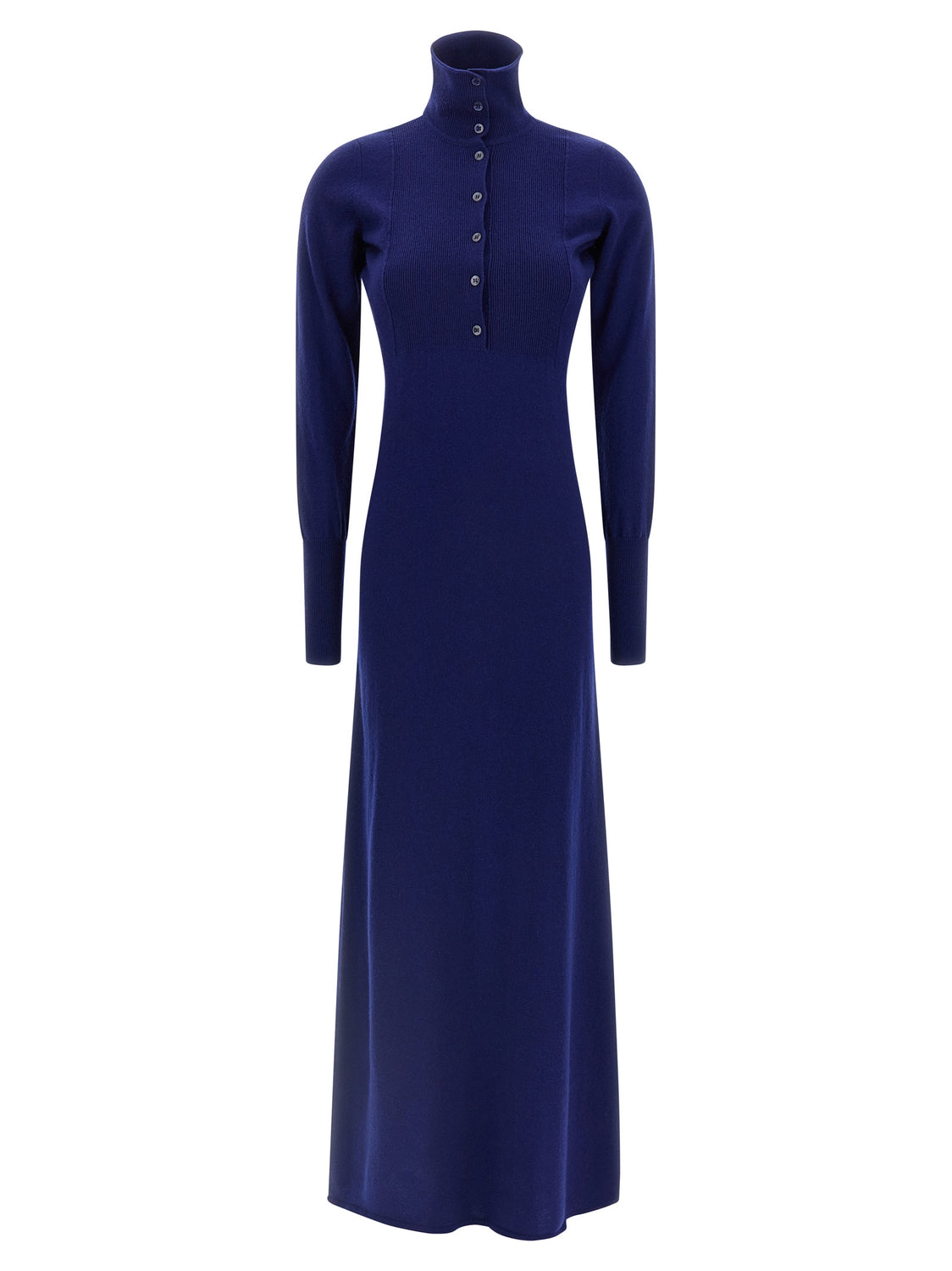 Blue Cashmere Long Dress
