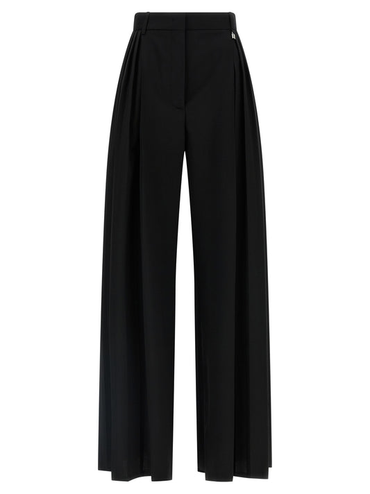 Black Virgin Wool Dress Pants