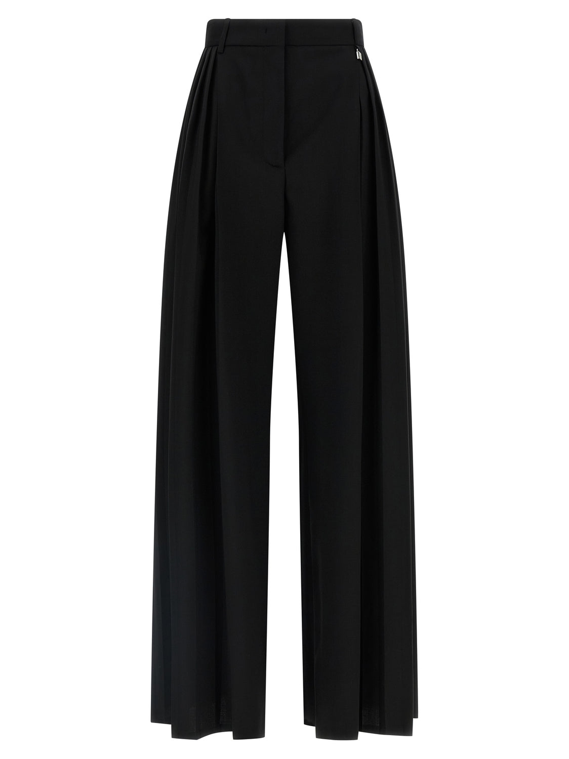 Black Virgin Wool Dress Pants
