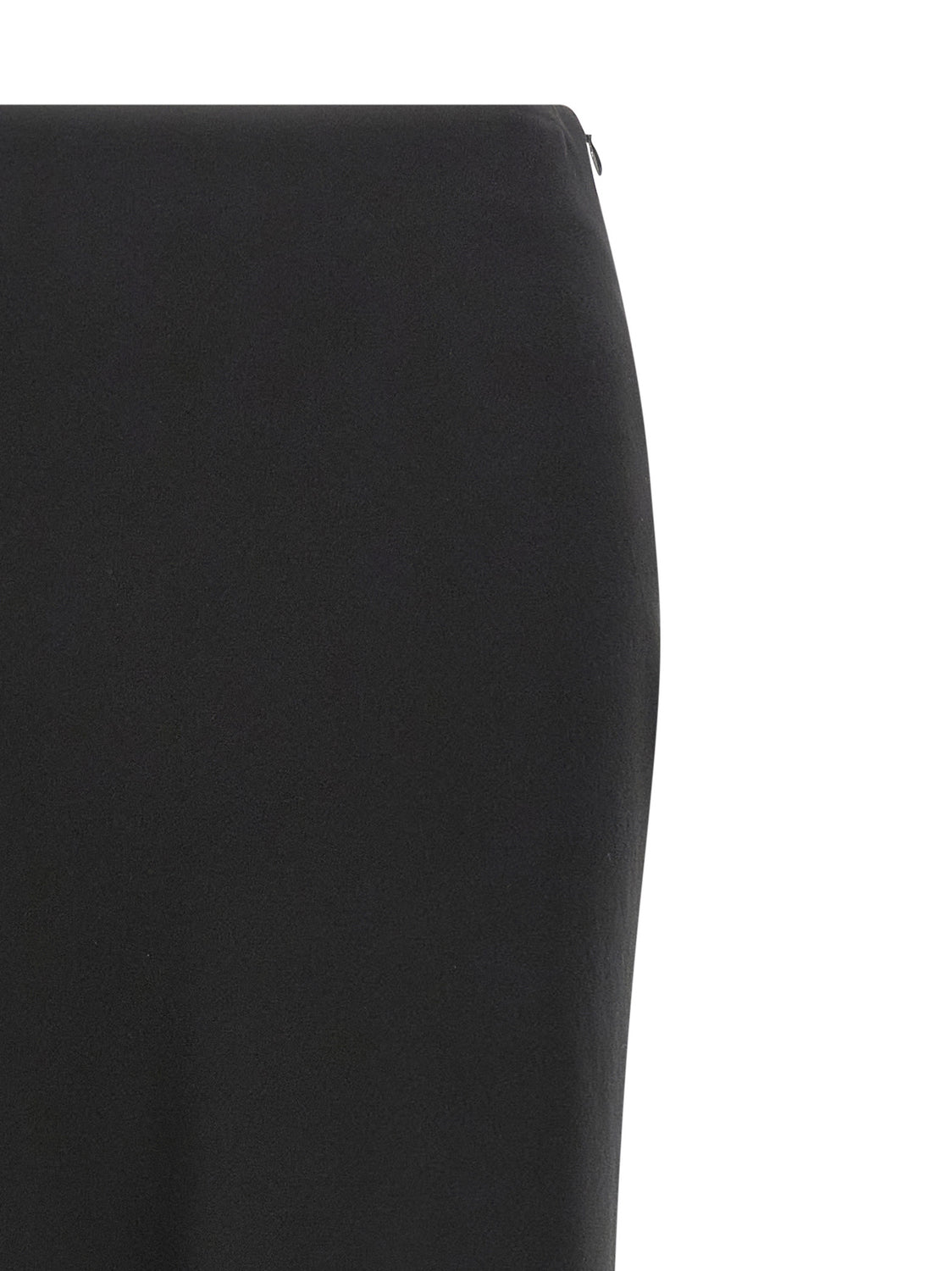 Black Virgin Wool Mini Skirt