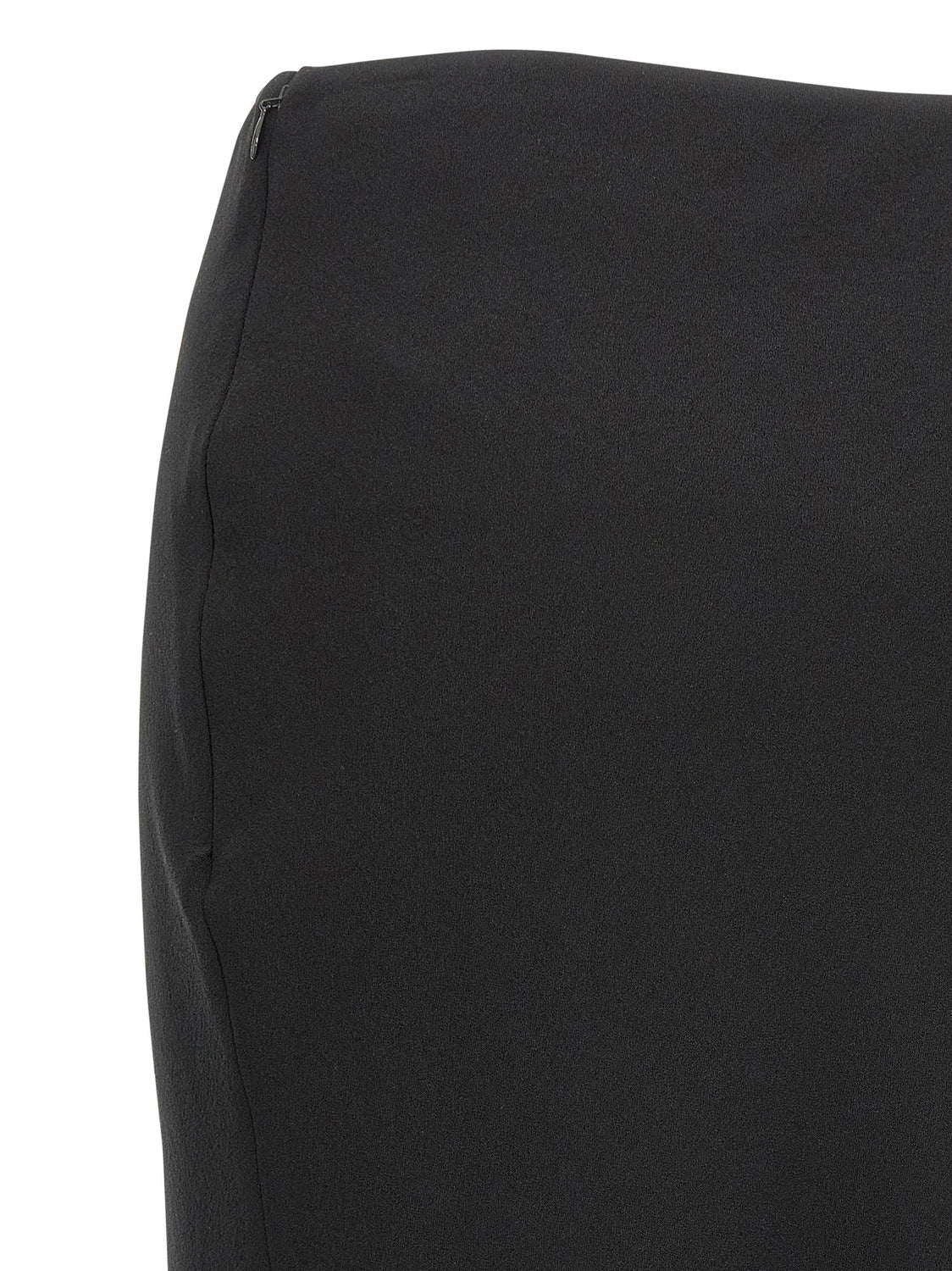 Black Virgin Wool Mini Skirt