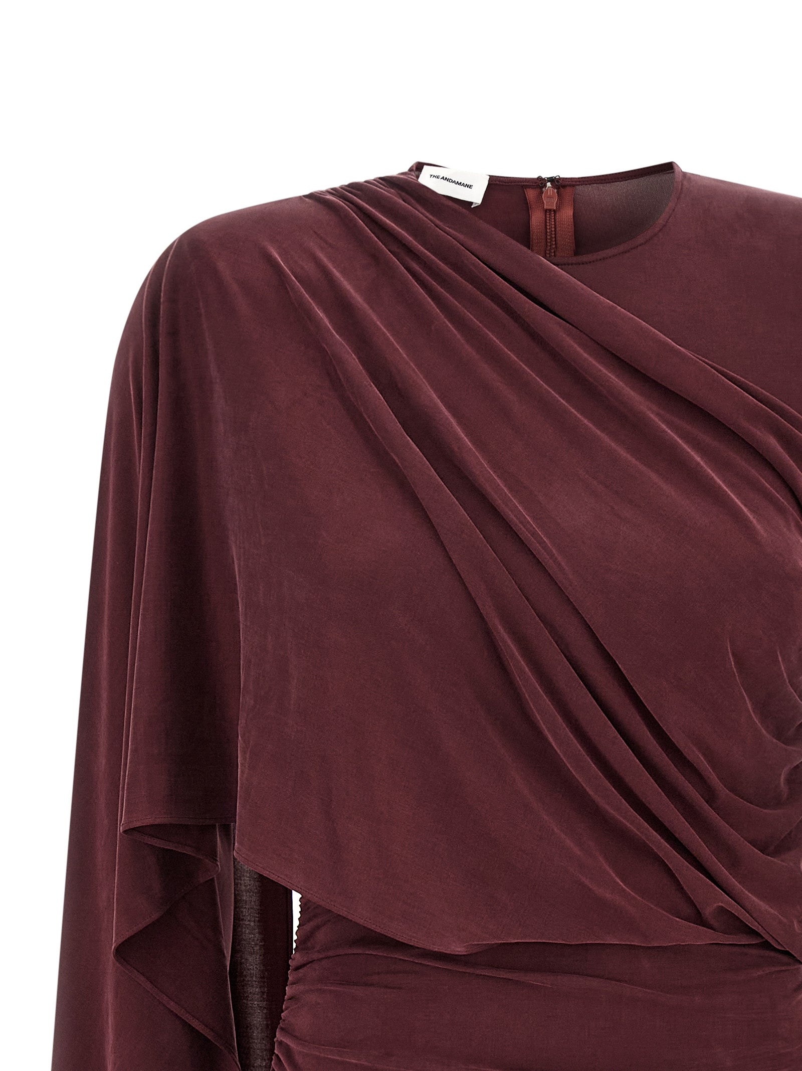 Bordeaux Copper Short Dress