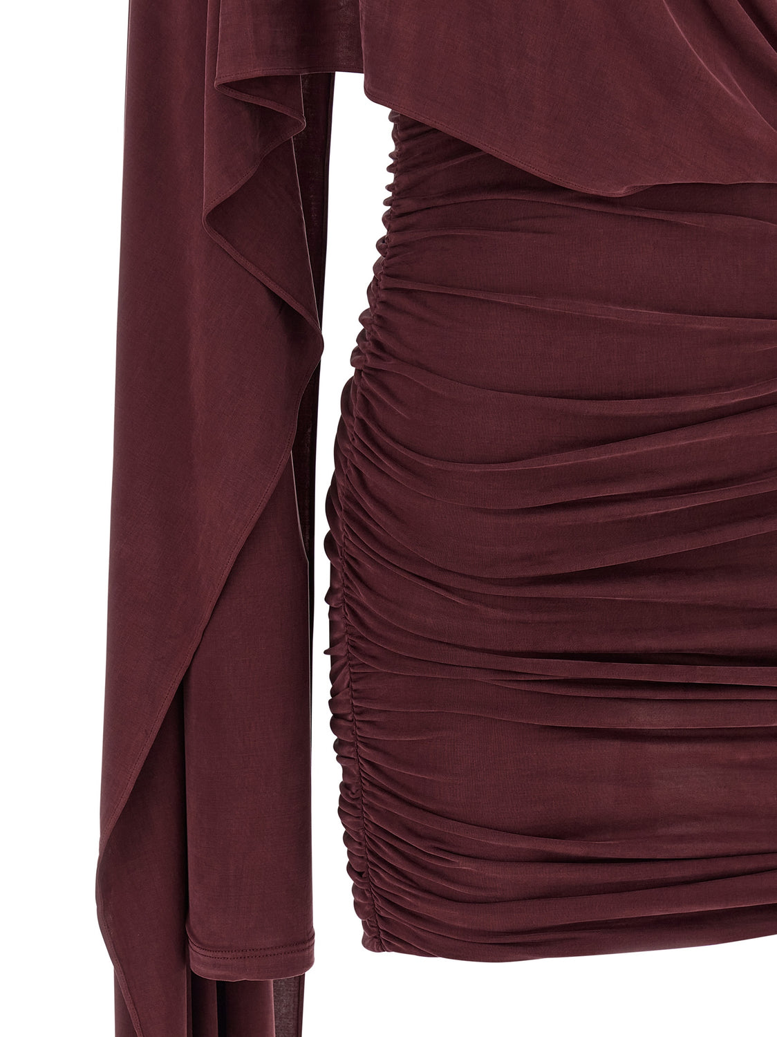 Bordeaux Copper Short Dress