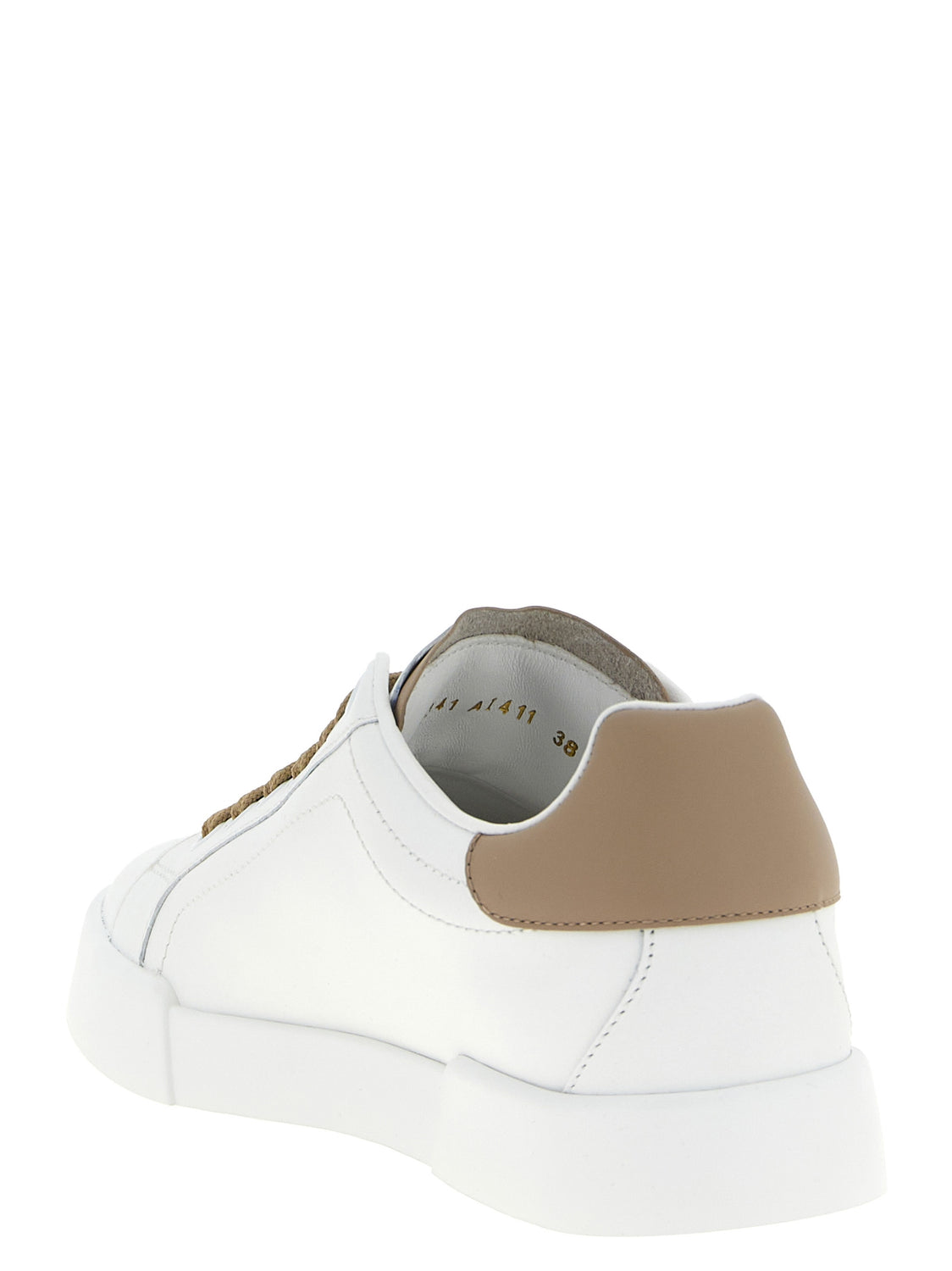 Beige Calfskin Sneakers