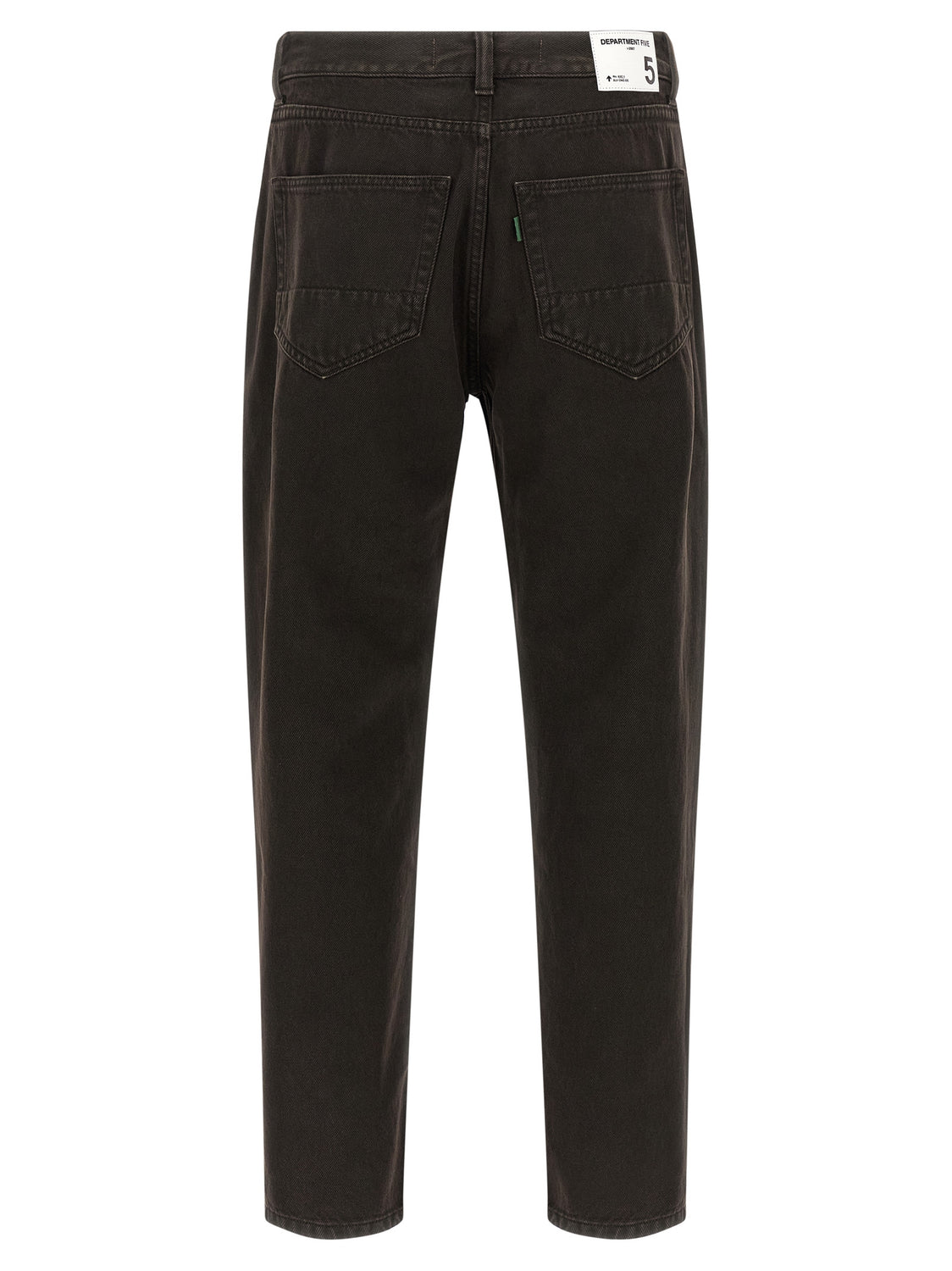 Black Cotton Tapered Jeans
