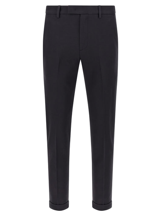 Blue Cotton Chino Pants