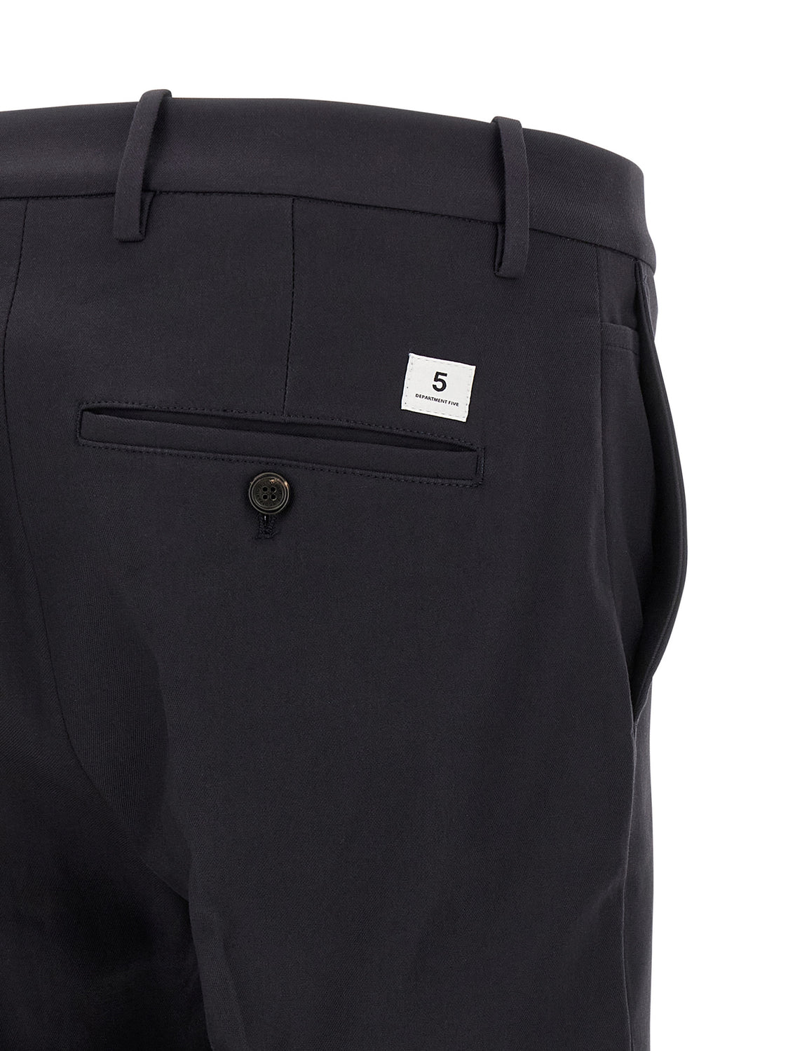 Blue Cotton Chino Pants