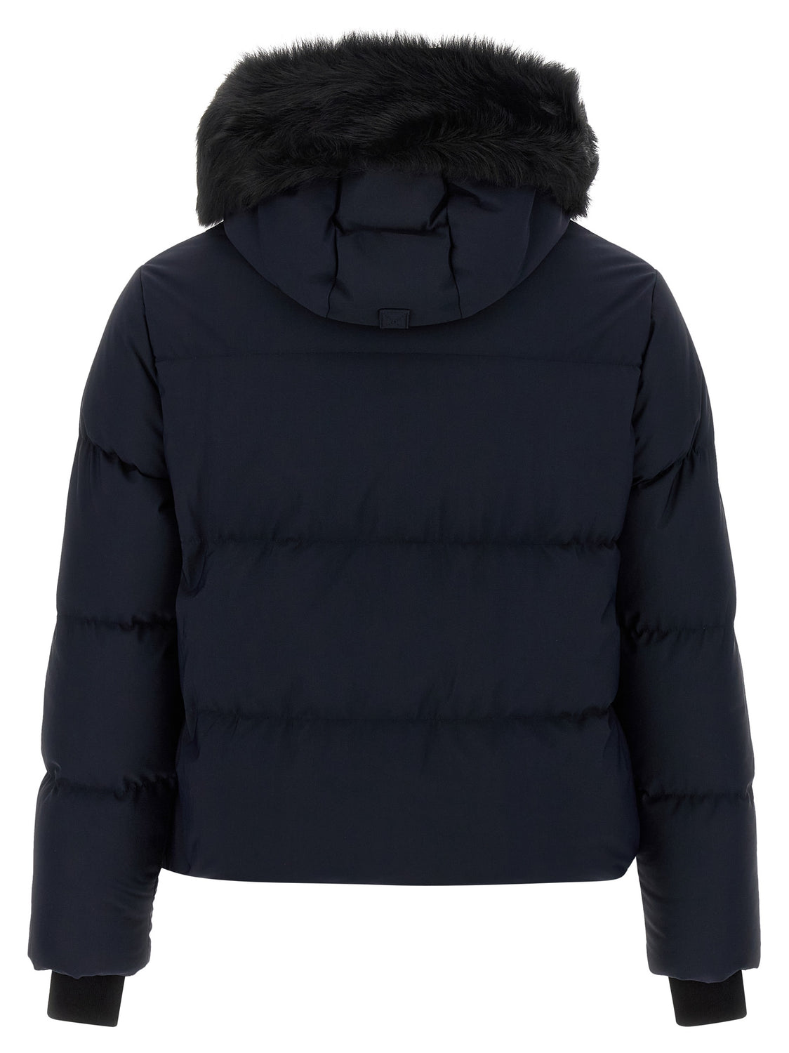 Blue Nylon Full-Length Jacket