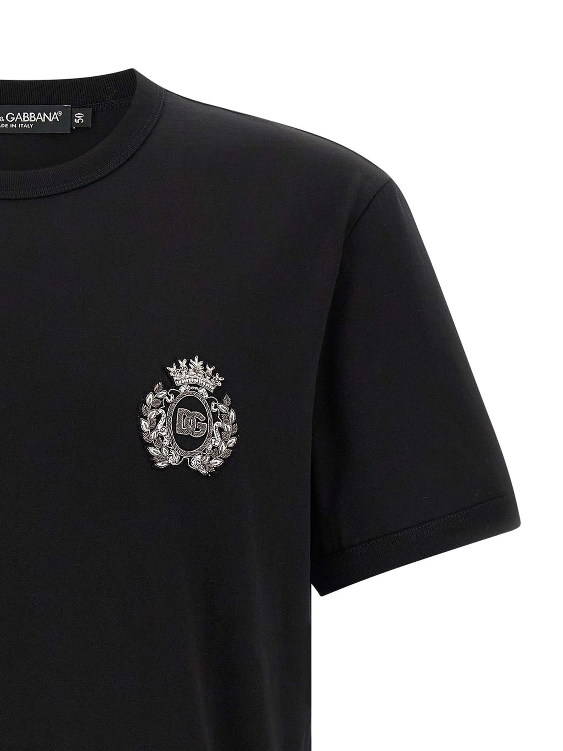 Black Cotton T-Shirt