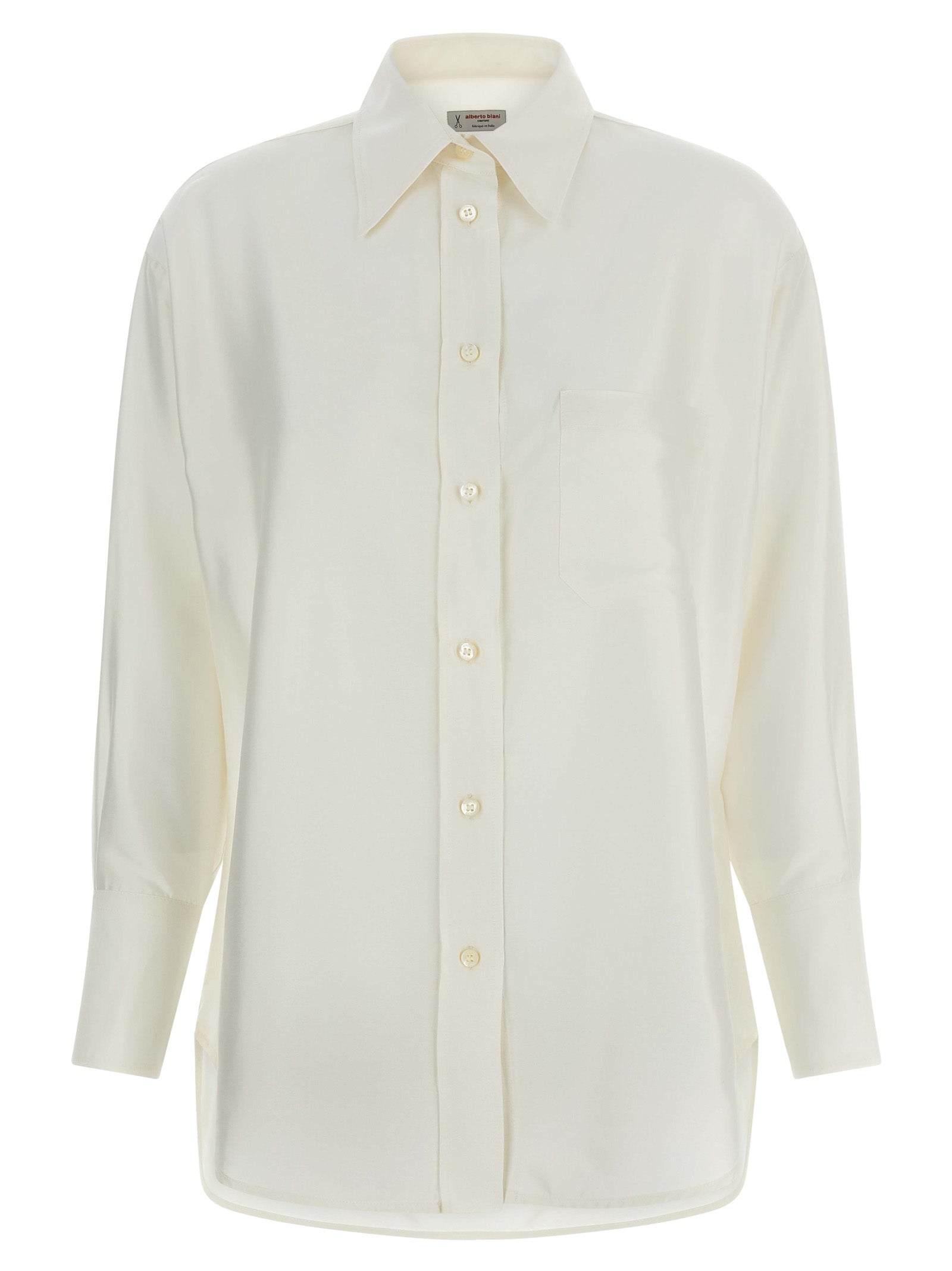 White Silk Blouse