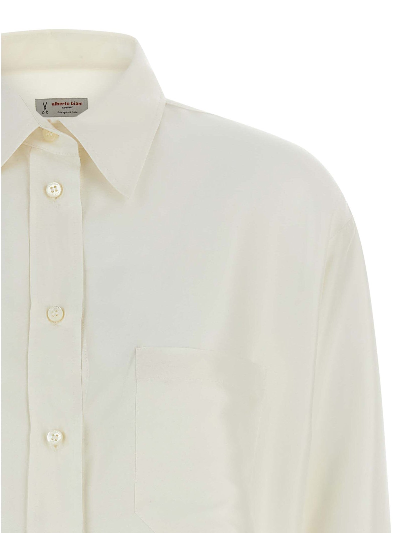 White Silk Blouse