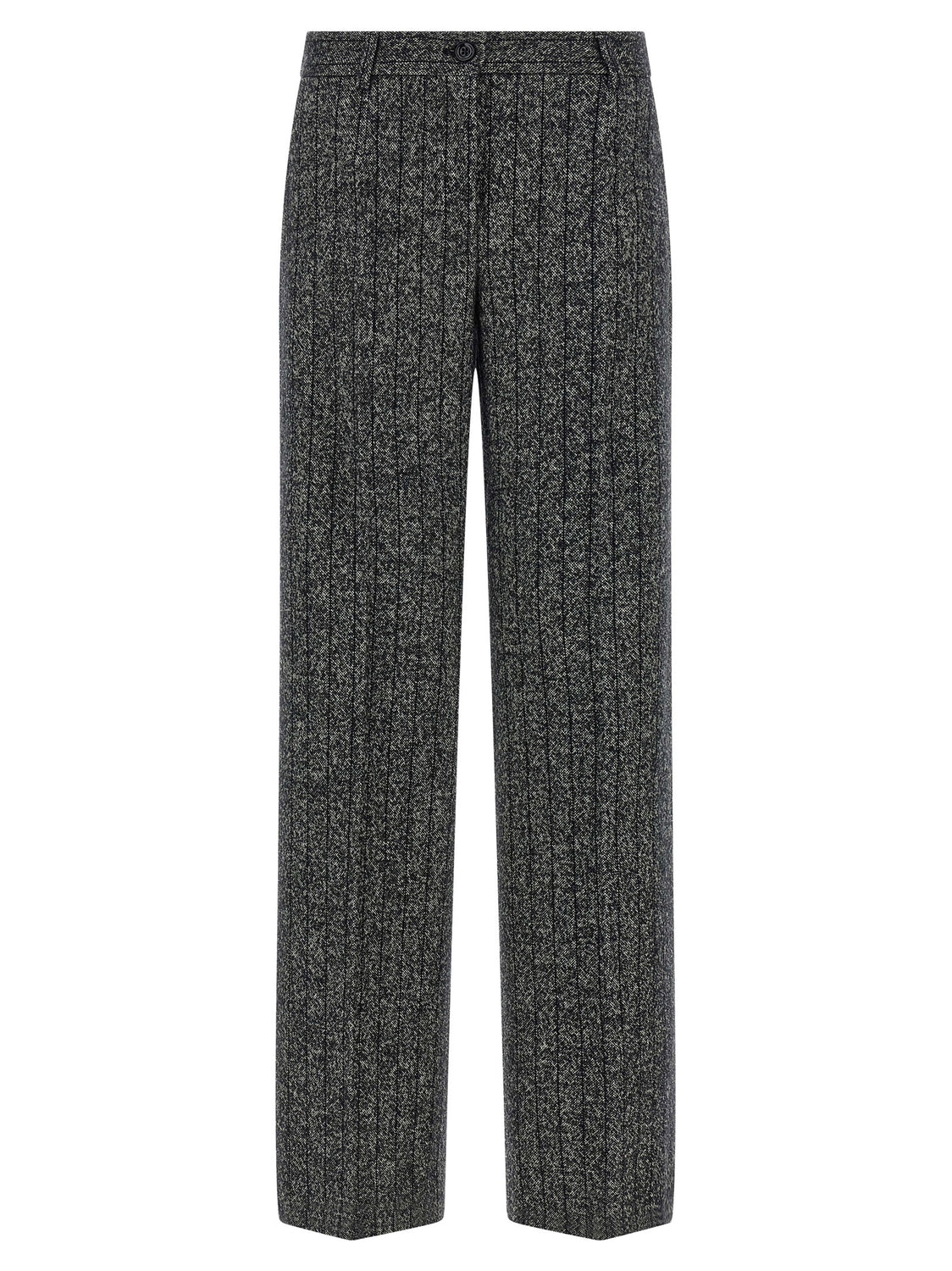 Bicolor Virgin Wool Casual Pants