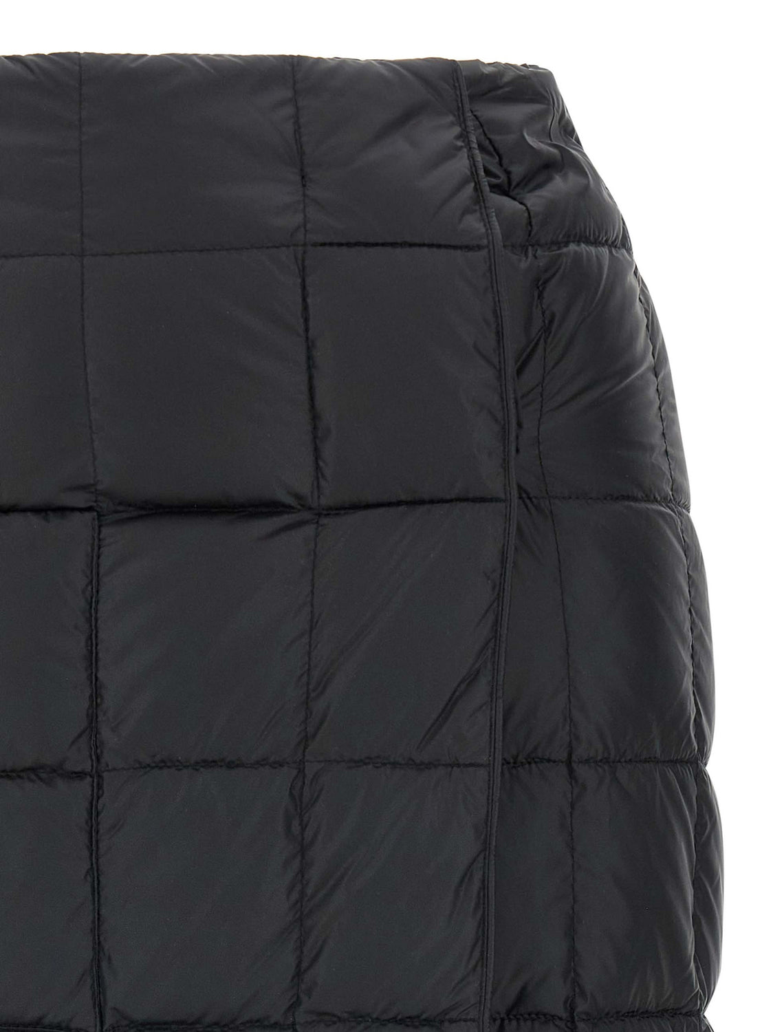 Black Nylon Long Skirt