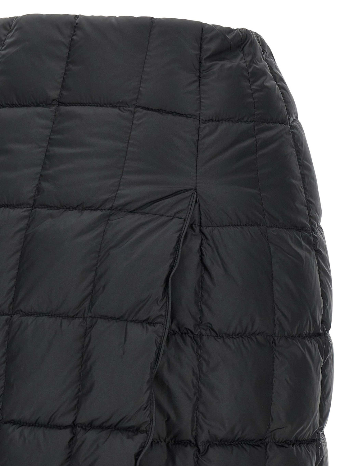 Black Nylon Long Skirt