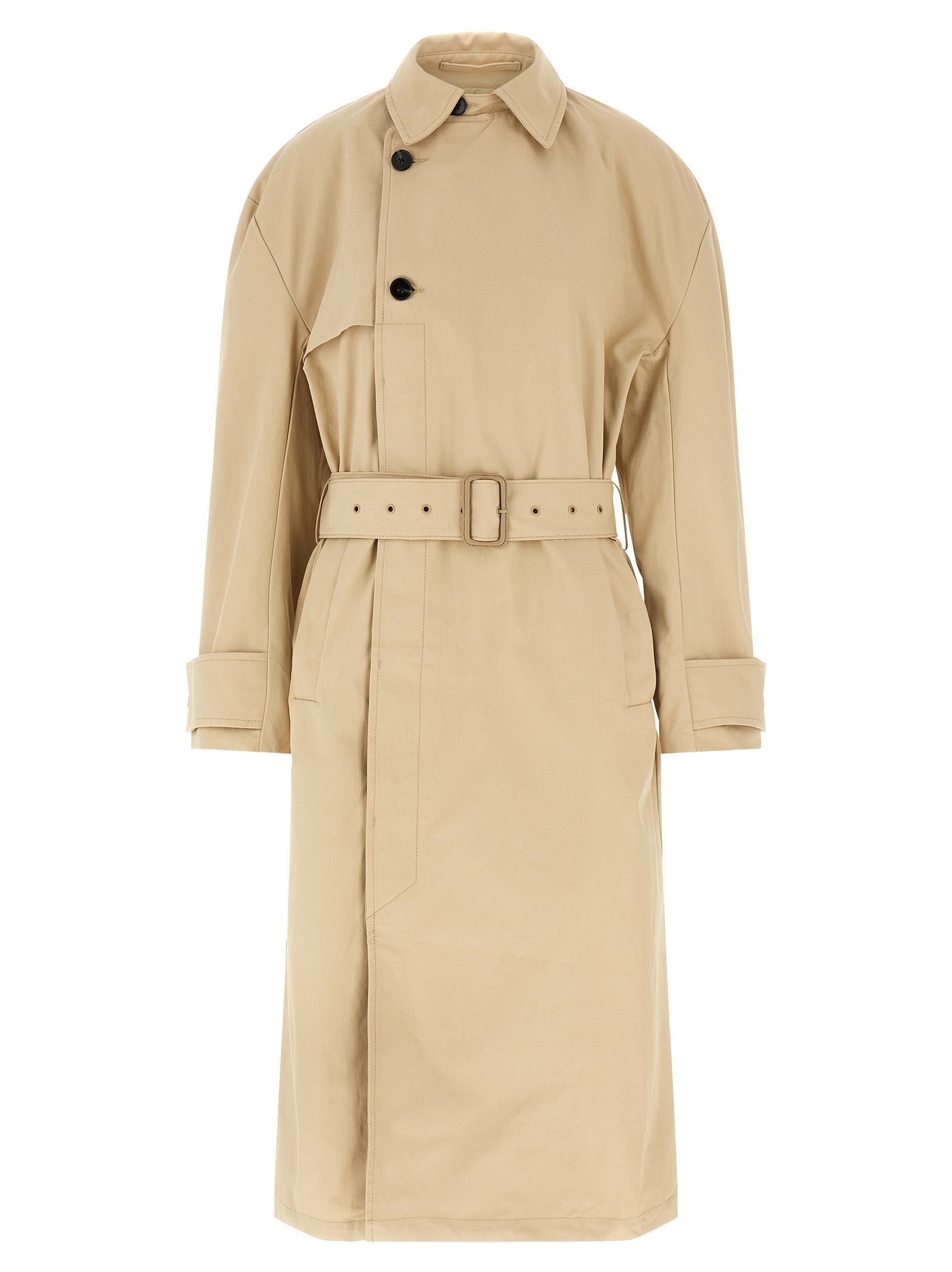 Beige Cotton Coat