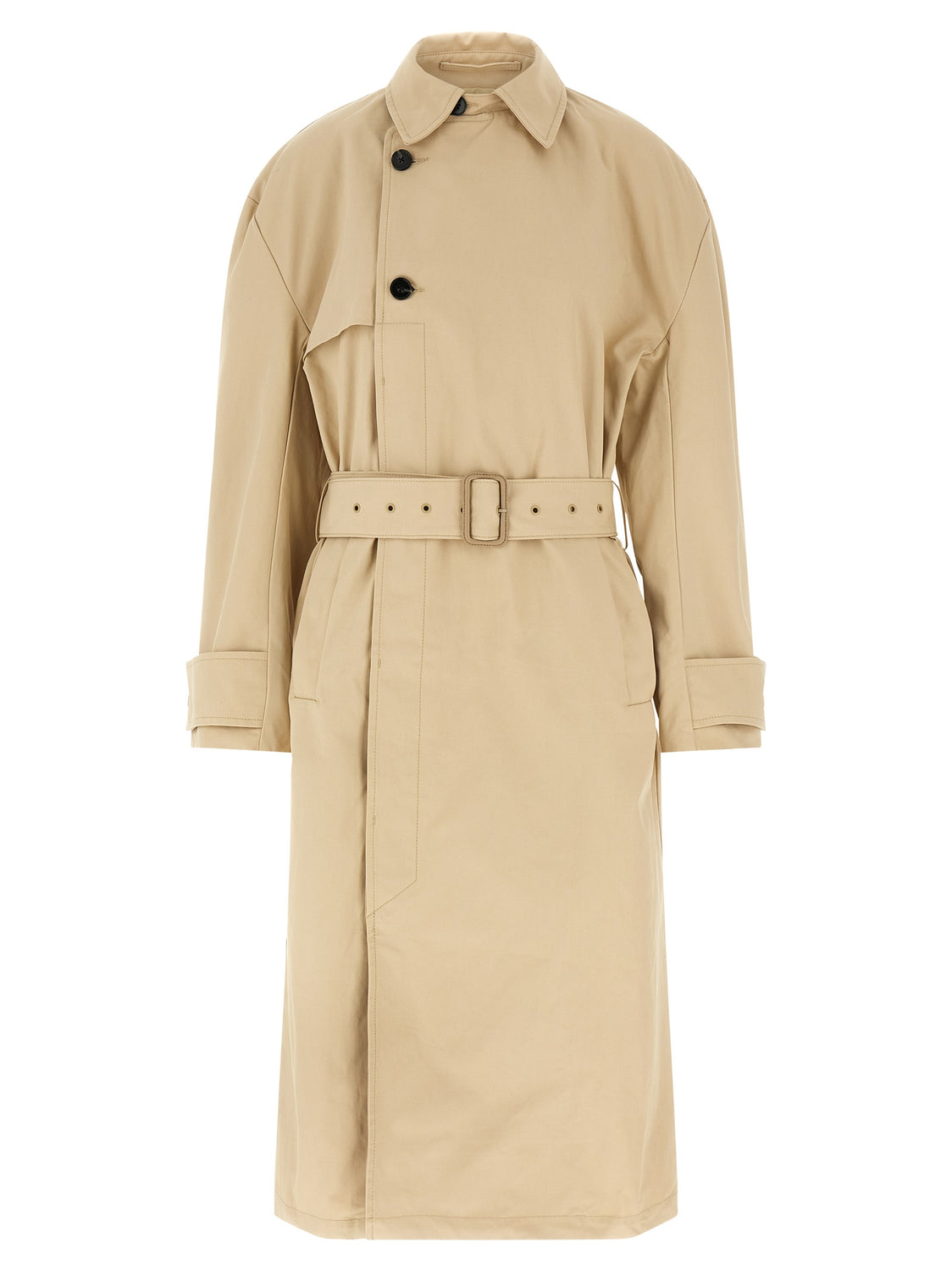 Beige Cotton Coat