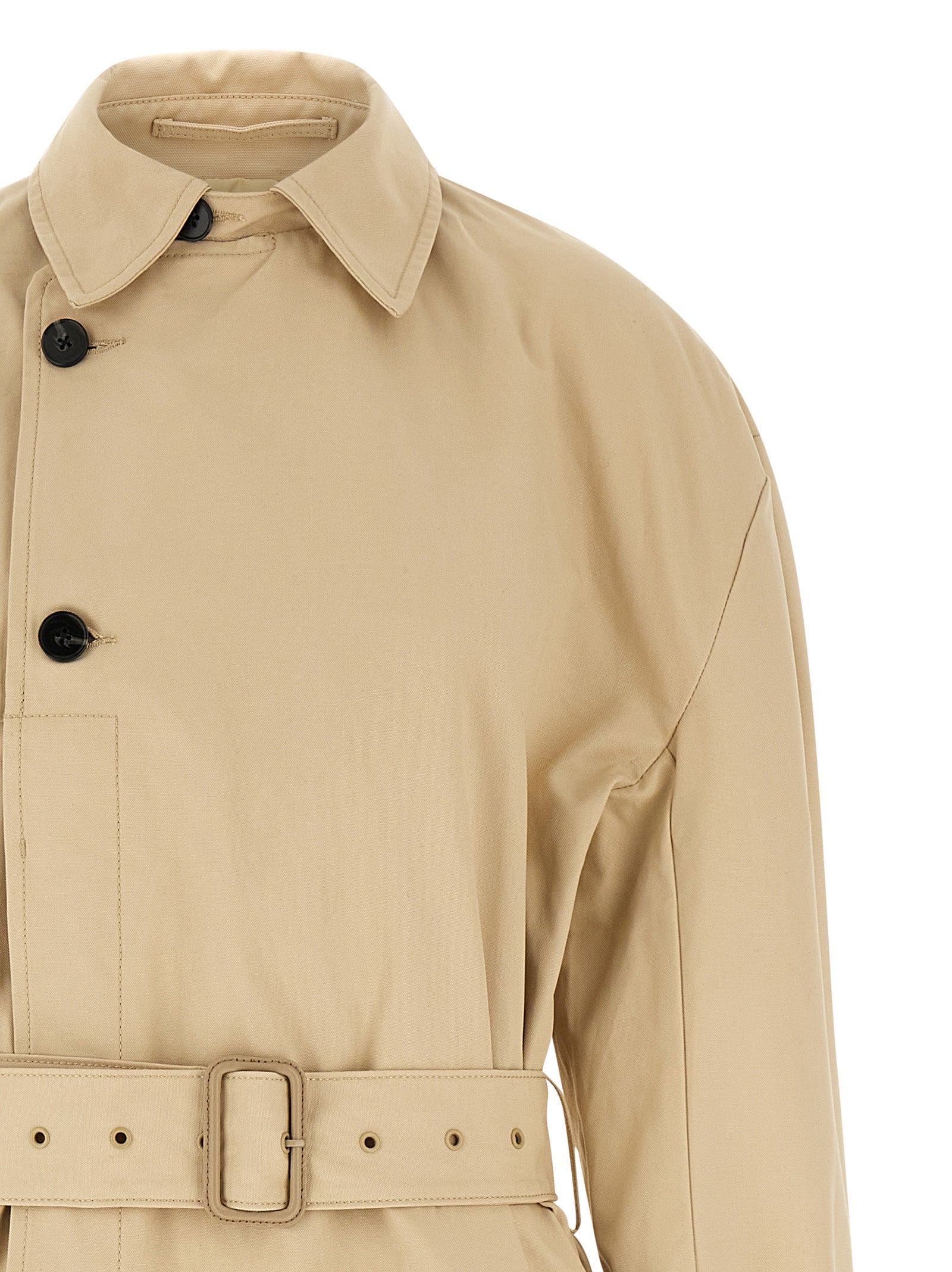 Beige Cotton Coat
