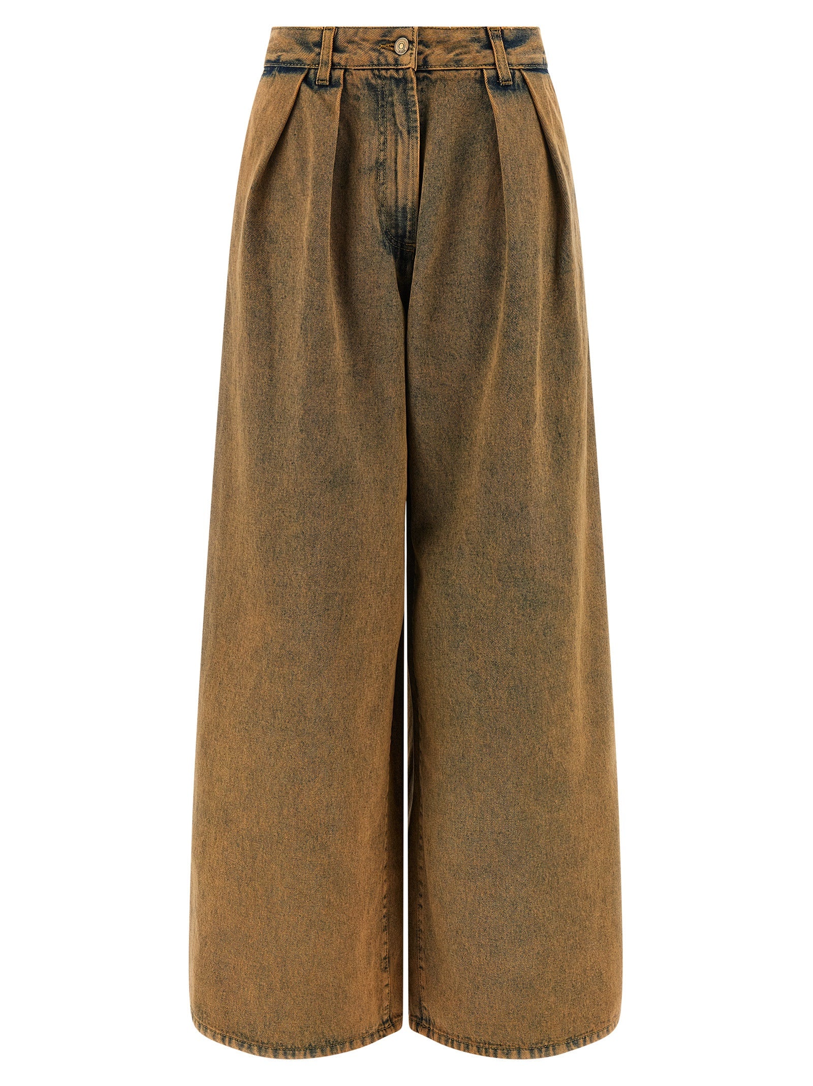 Brown Cotton Jeans Denim
