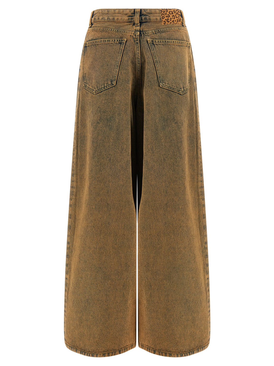 Brown Cotton Jeans Denim