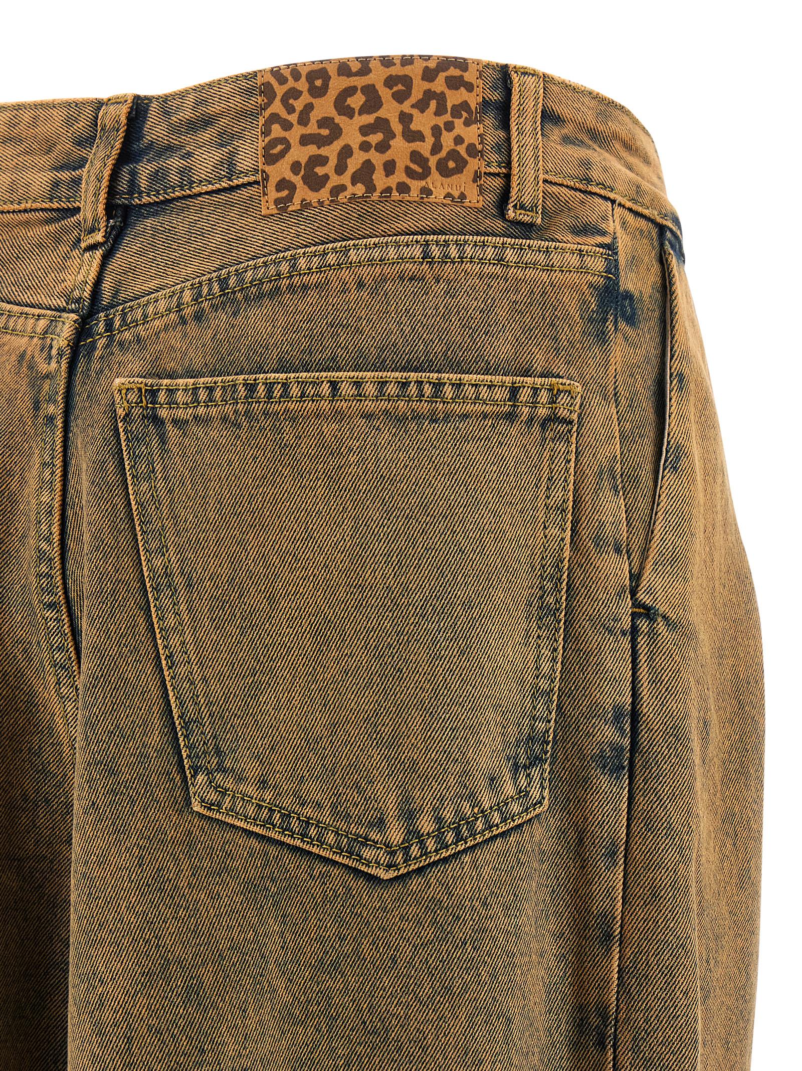 Brown Cotton Jeans Denim