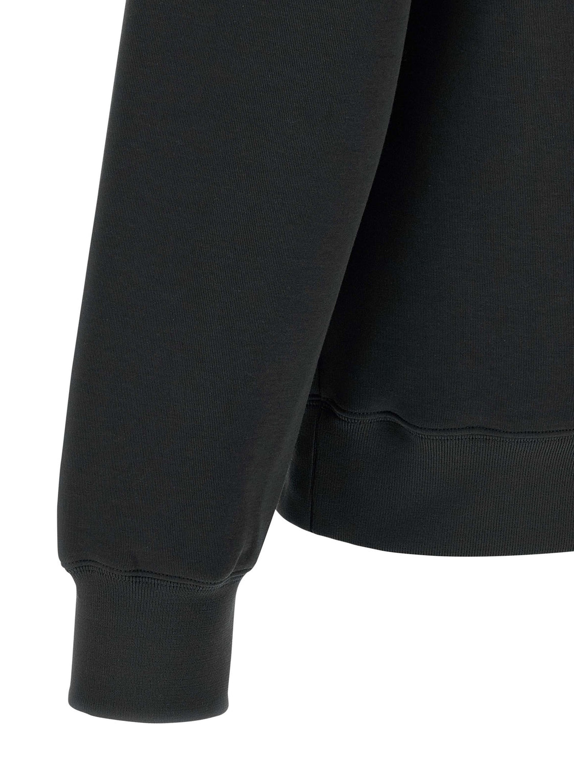 Black Cotton Sweatshirt