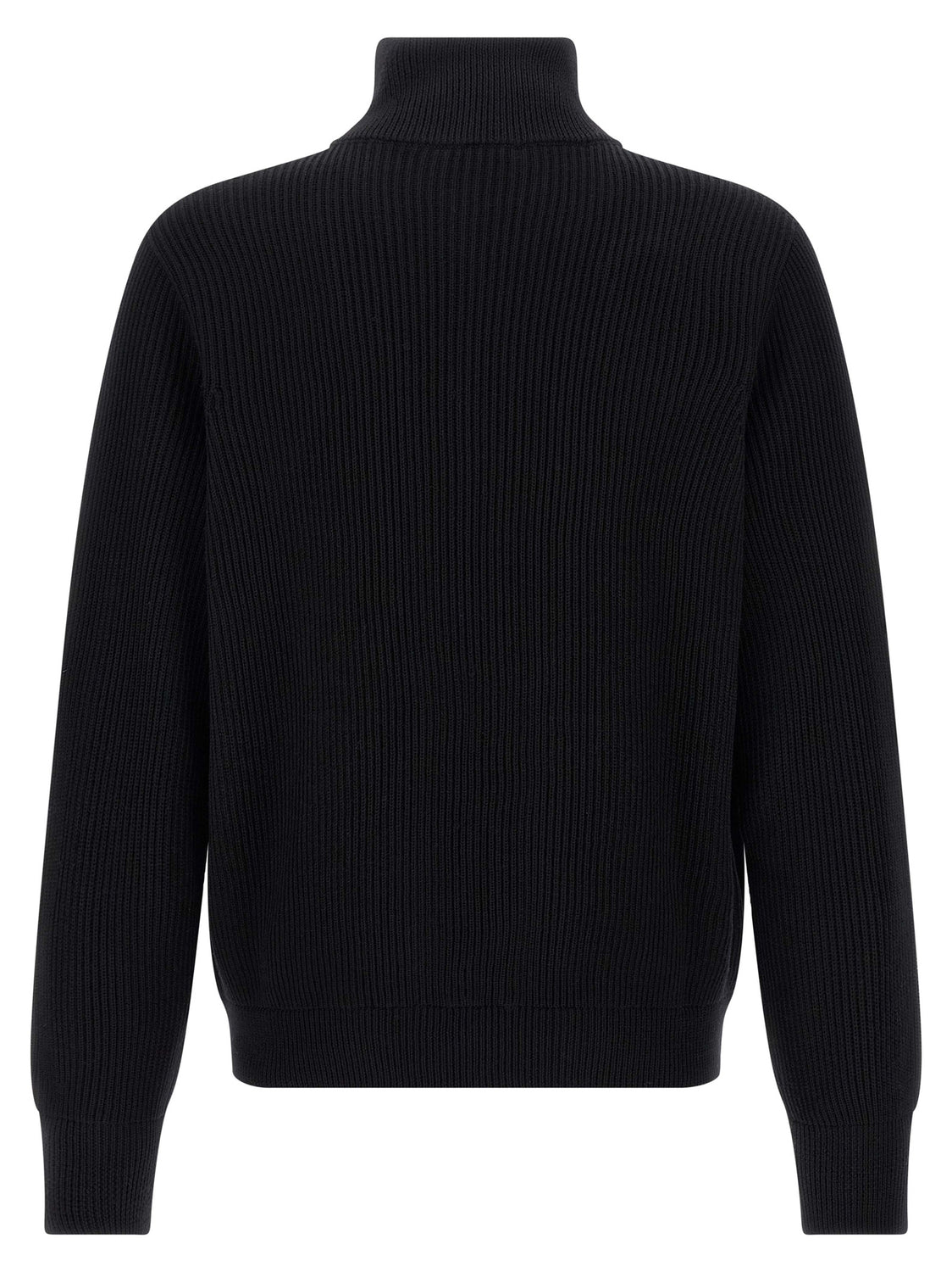 Black Merino Wool Cardigan