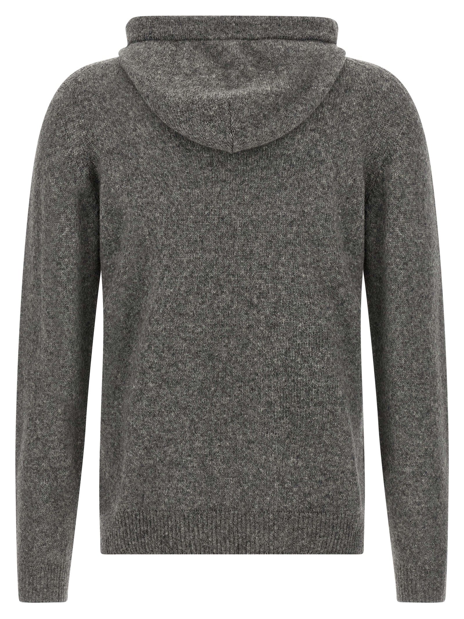 Gray Virgin Wool Cardigan