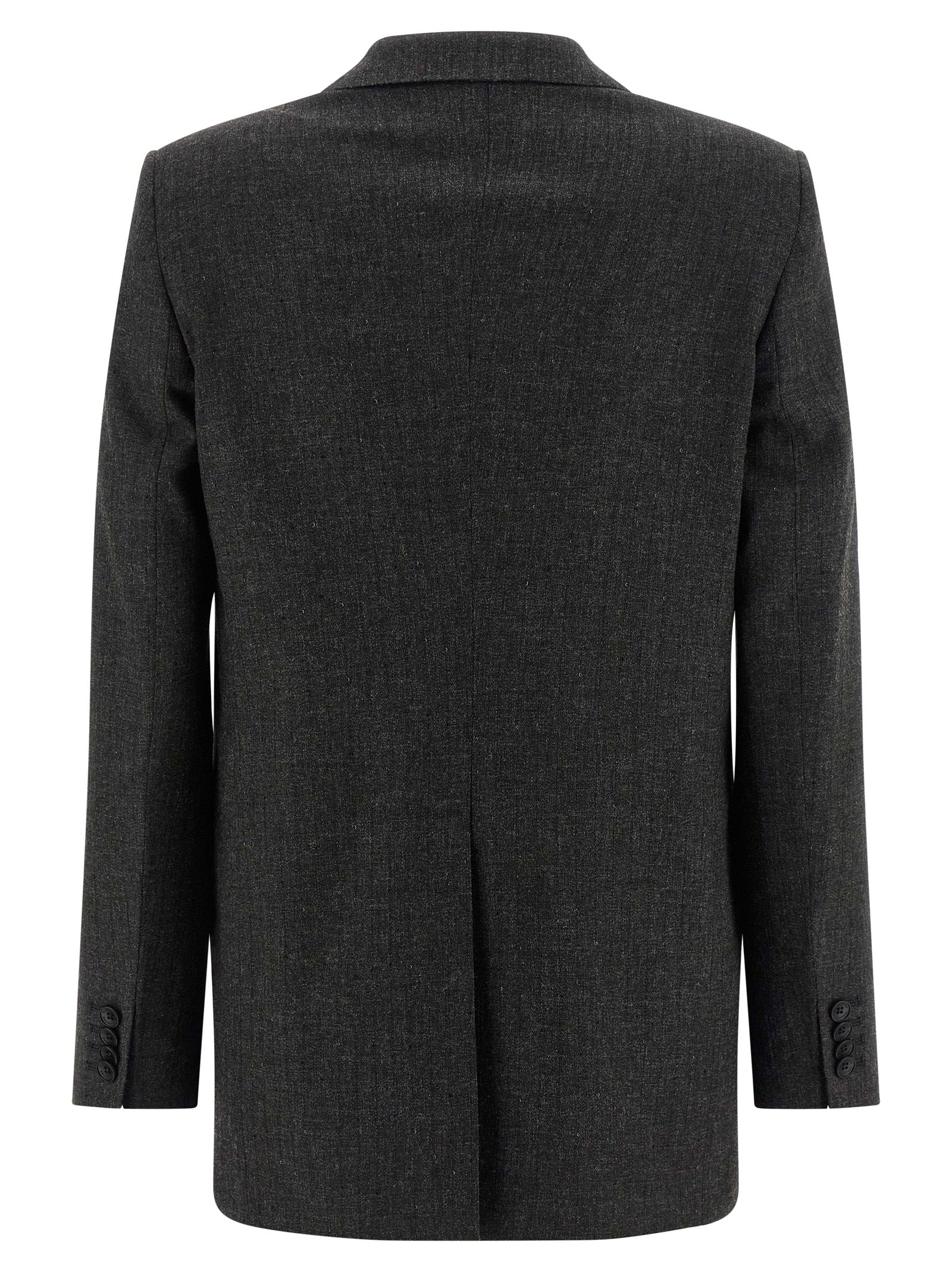 Gray Viscose Two-Piece Suit