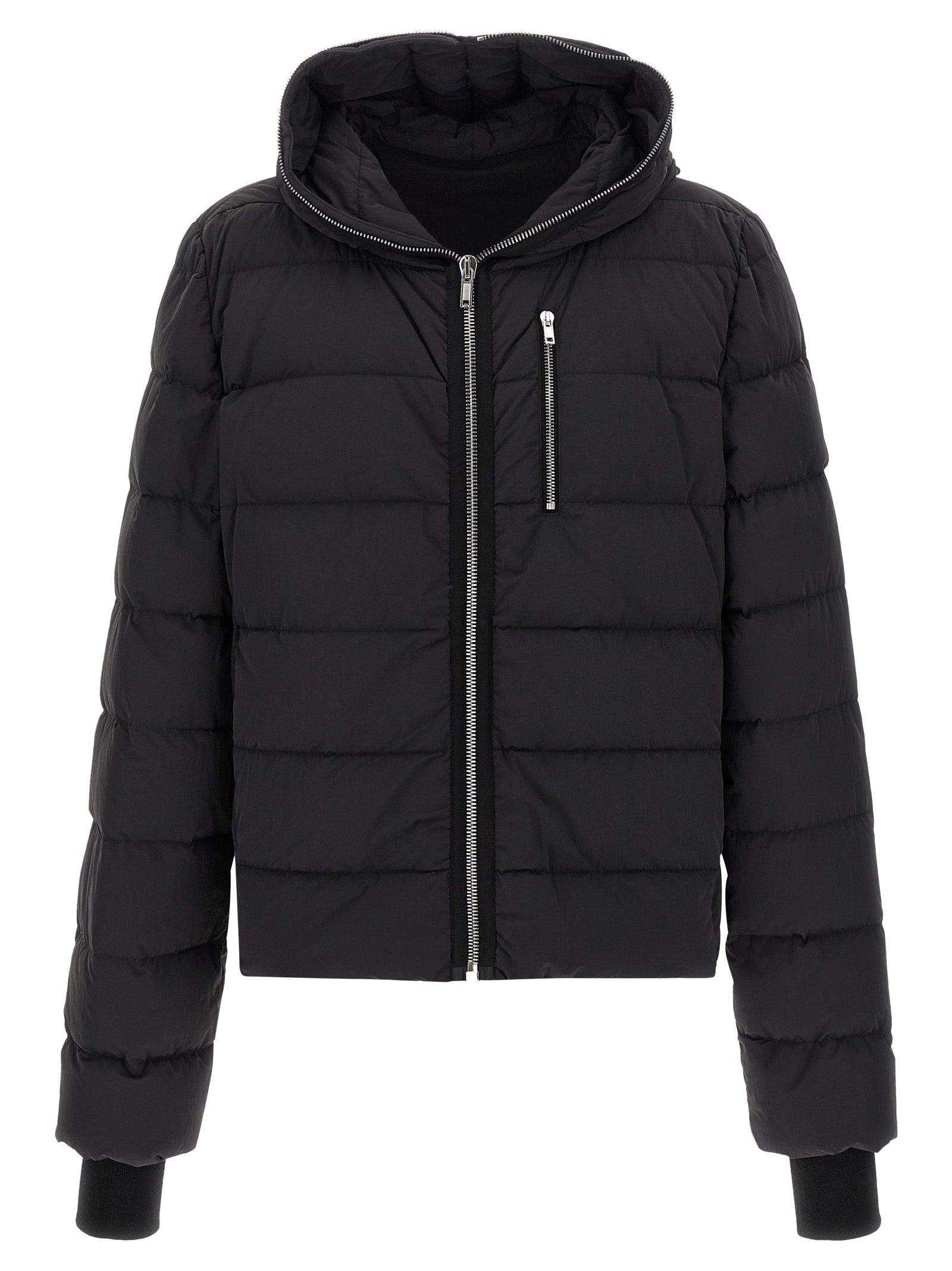 Black Nylon Full-Length Jacket