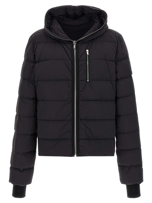 Black Nylon Full-Length Jacket