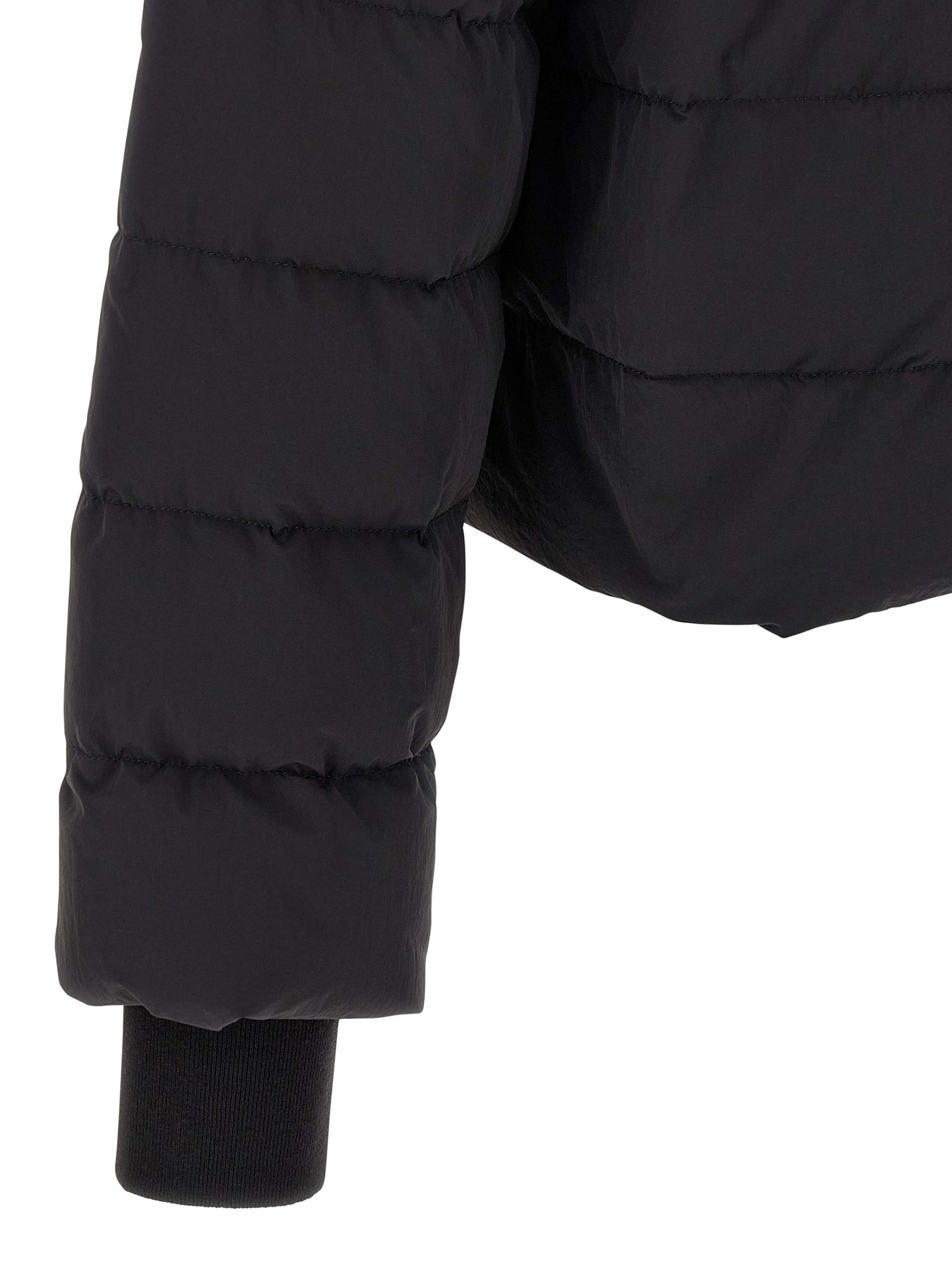 Black Nylon Full-Length Jacket