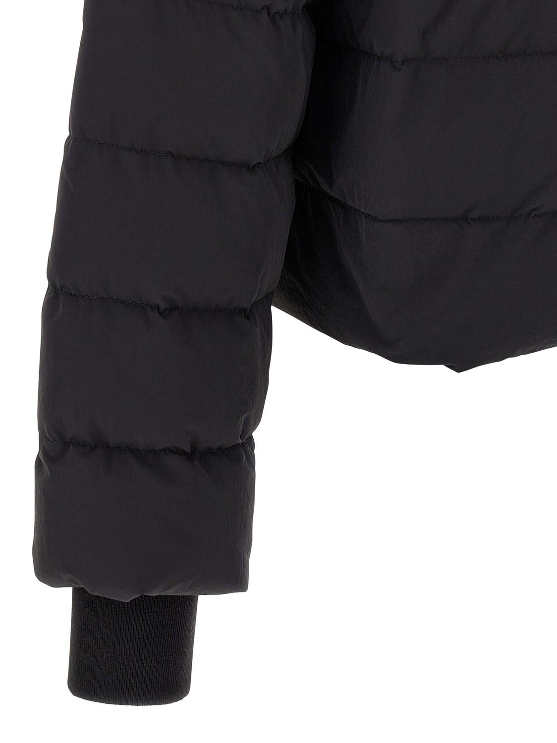 Black Nylon Full-Length Jacket