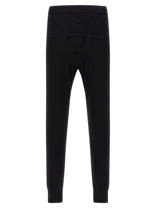 Black Wool Leggings