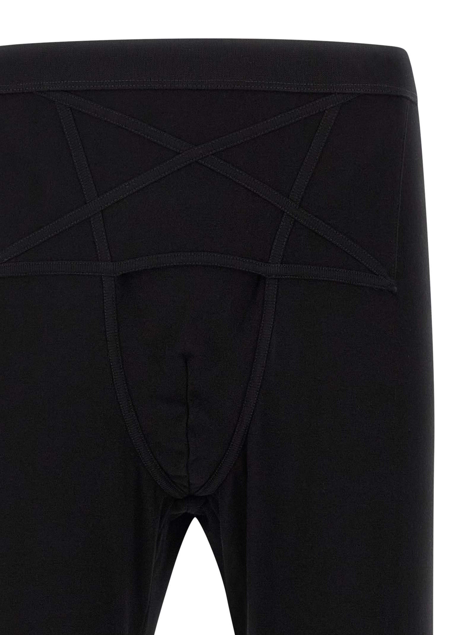 Black Wool Leggings