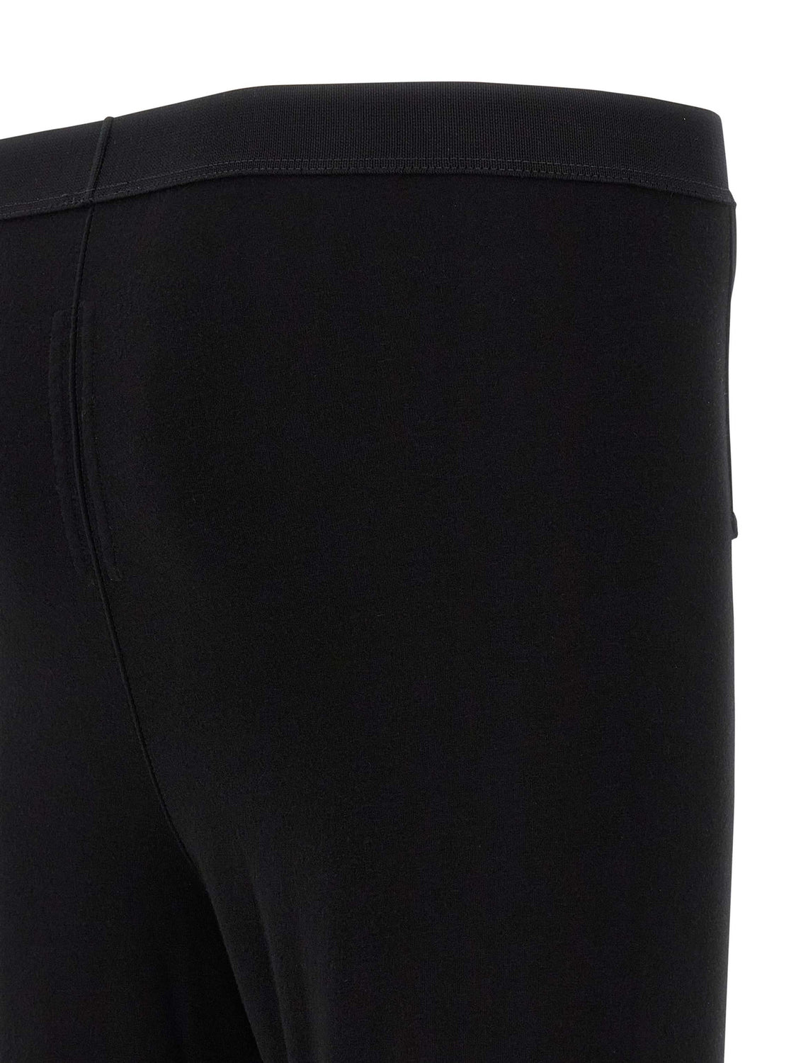 Black Wool Leggings