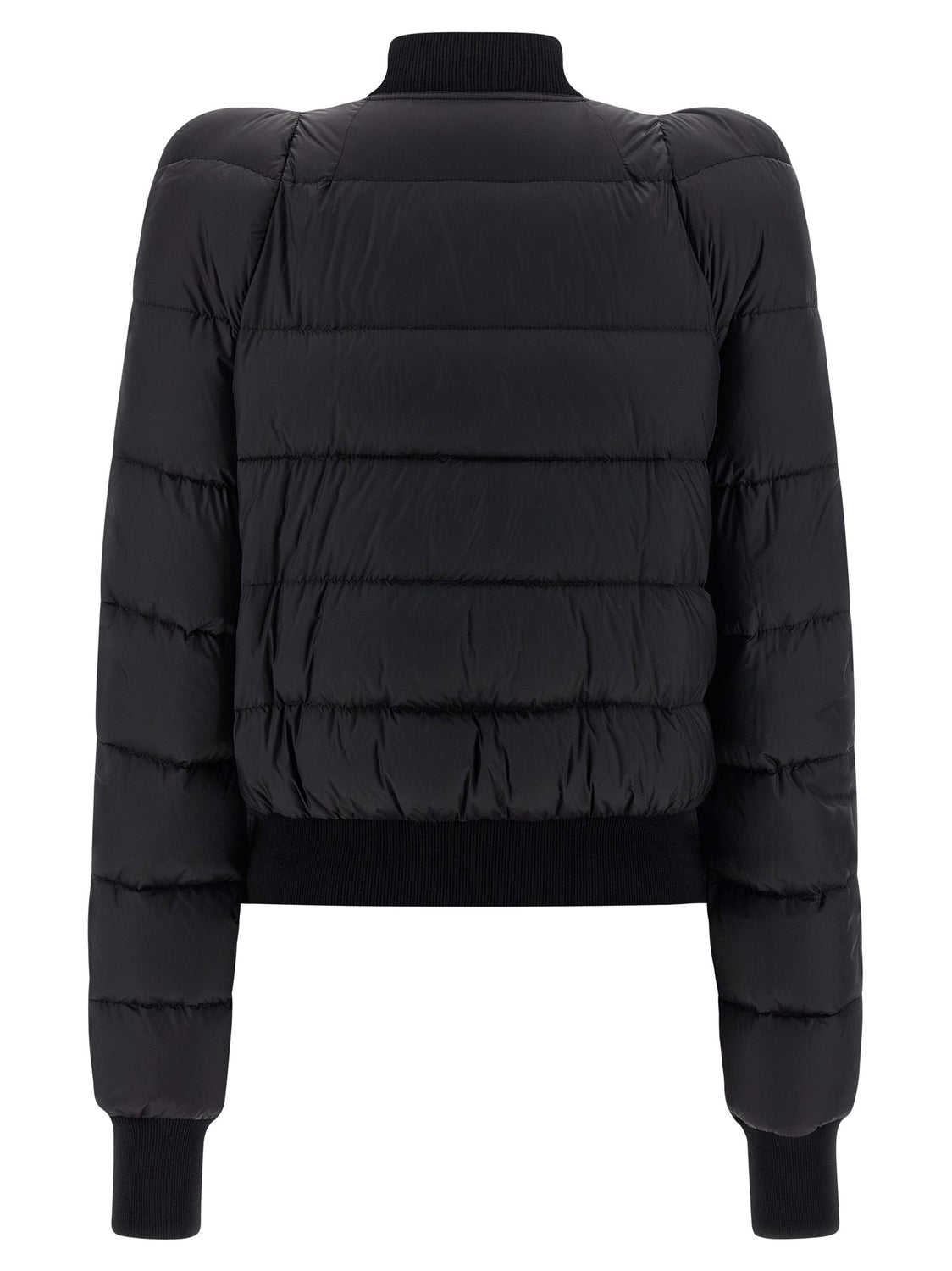 Black Nylon Bomber