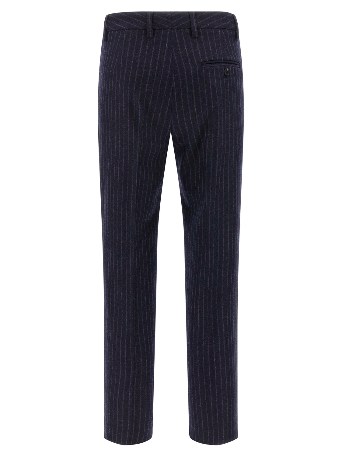 Blue Virgin Wool Dress Pants