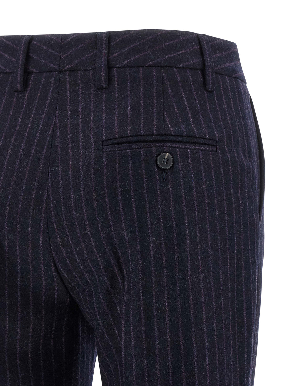 Blue Virgin Wool Dress Pants