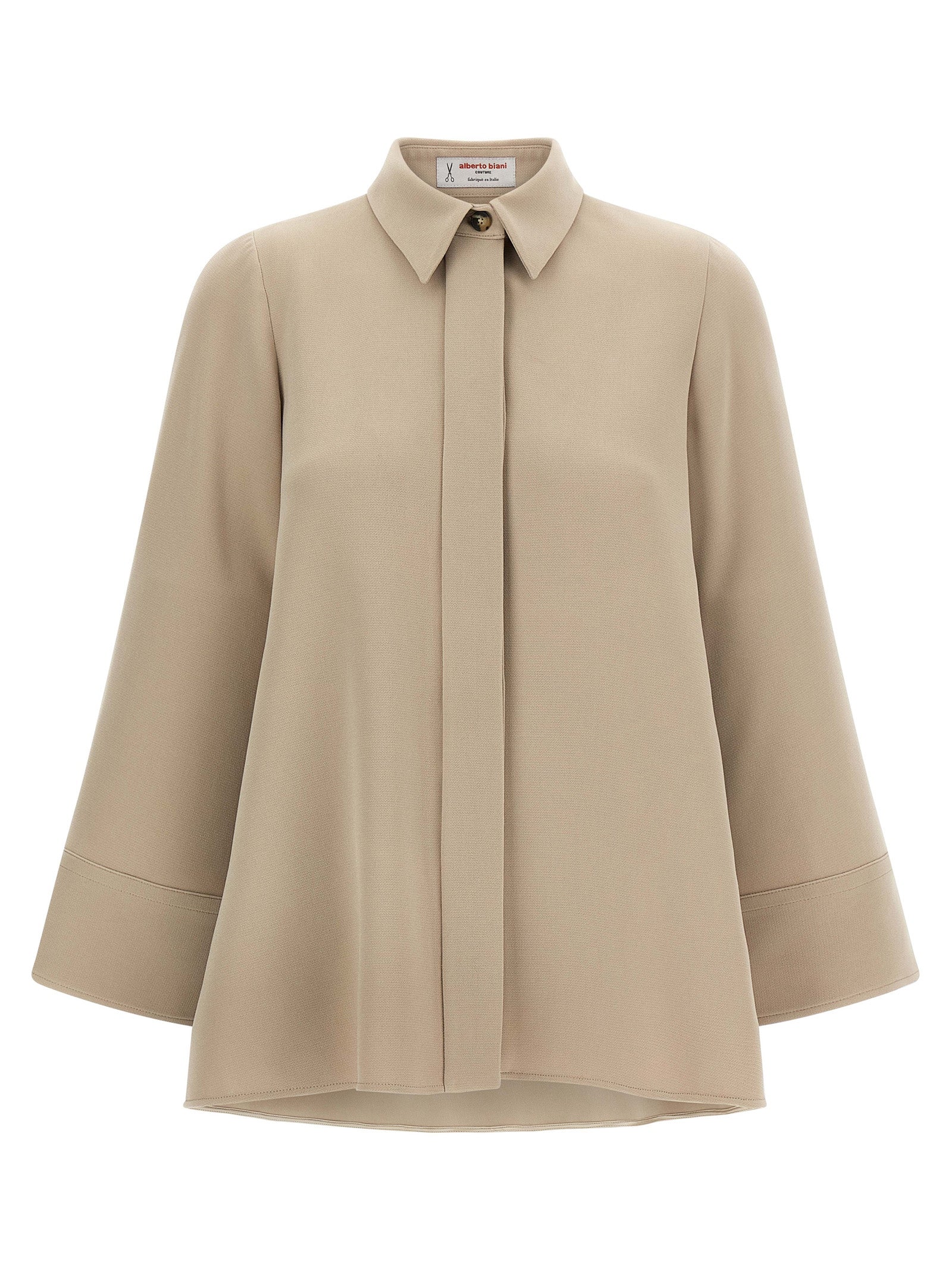 Beige Triacetate Blouse