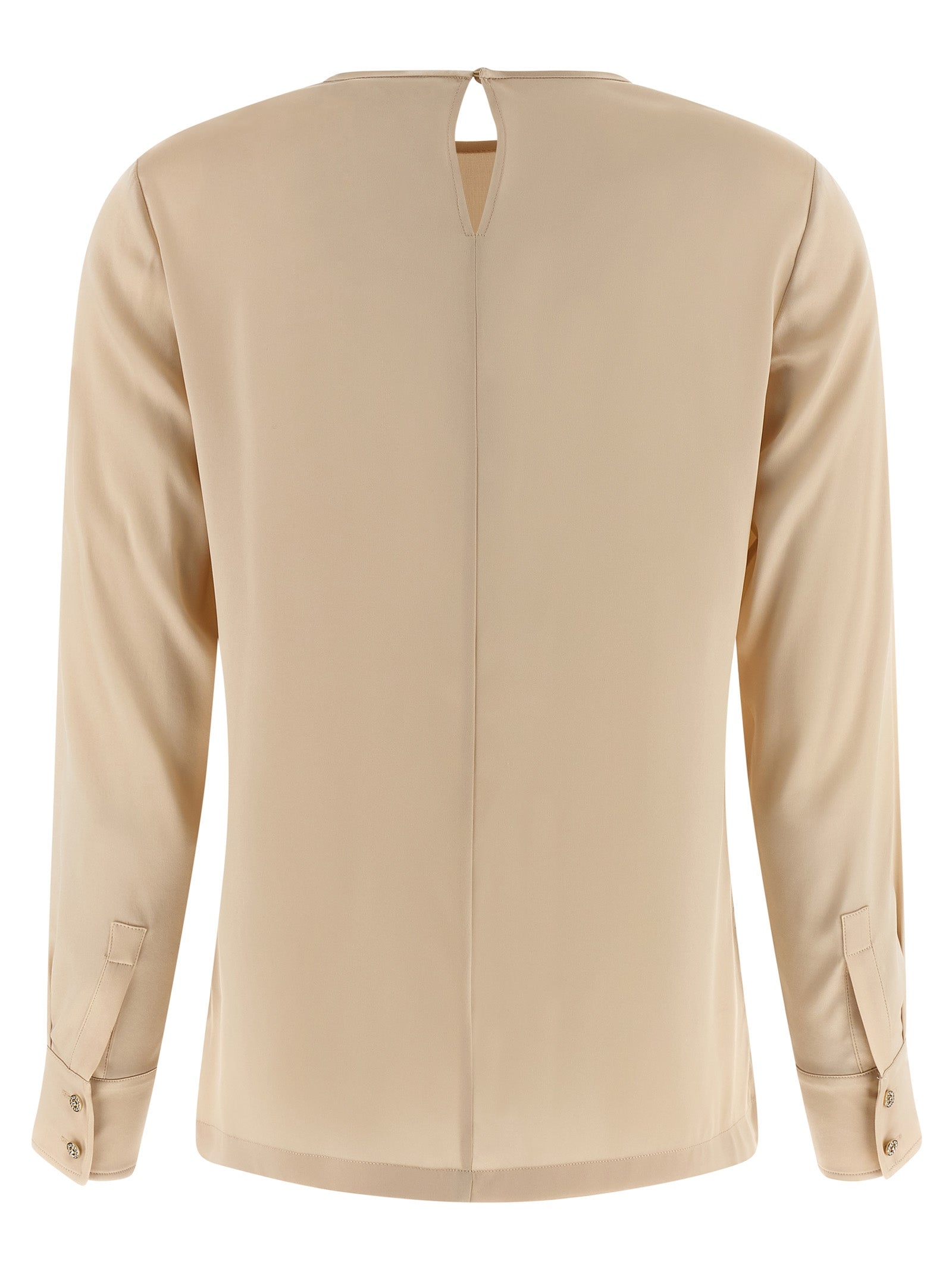 Beige Silk Blouse
