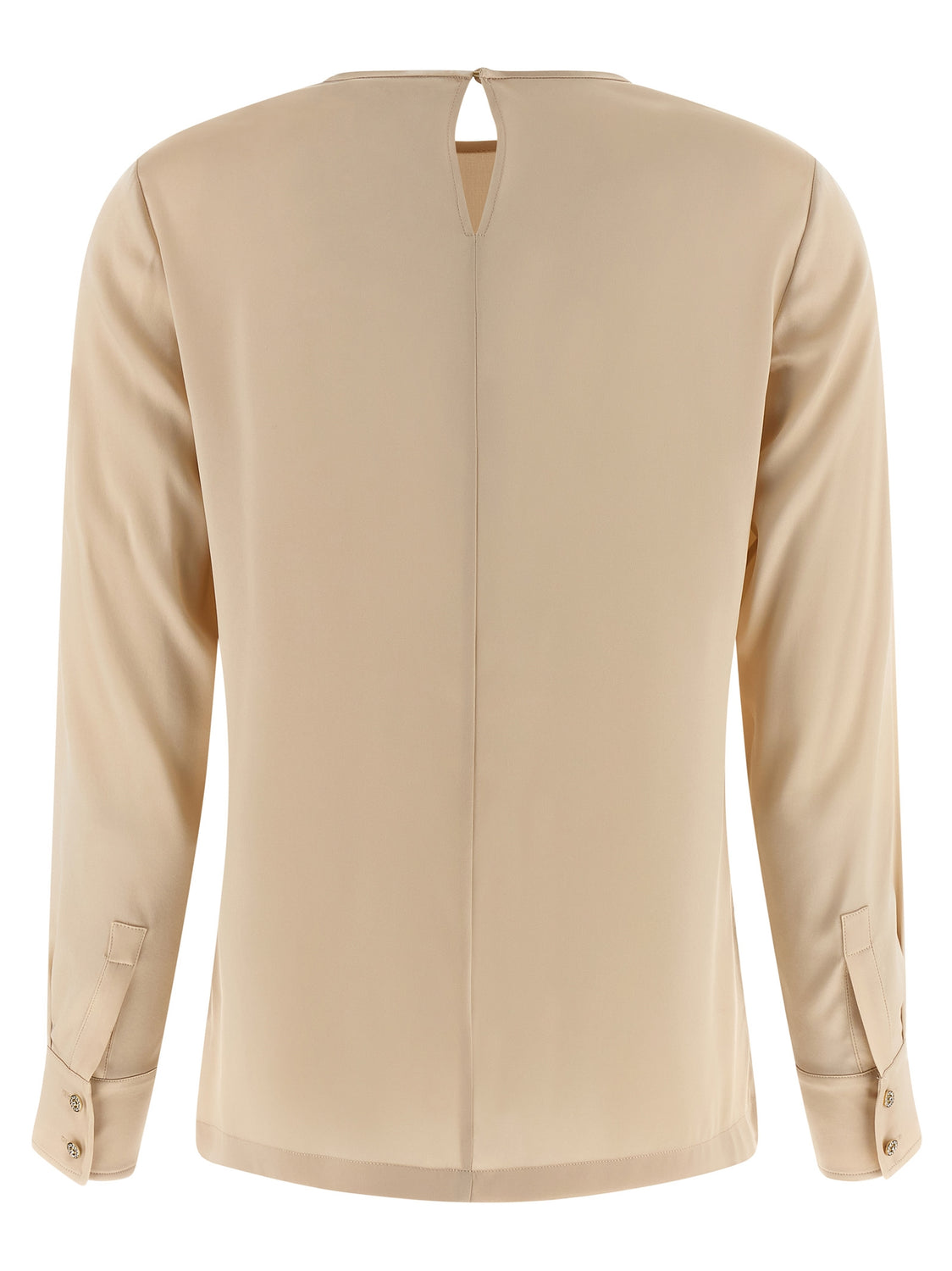 Beige Silk Blouse
